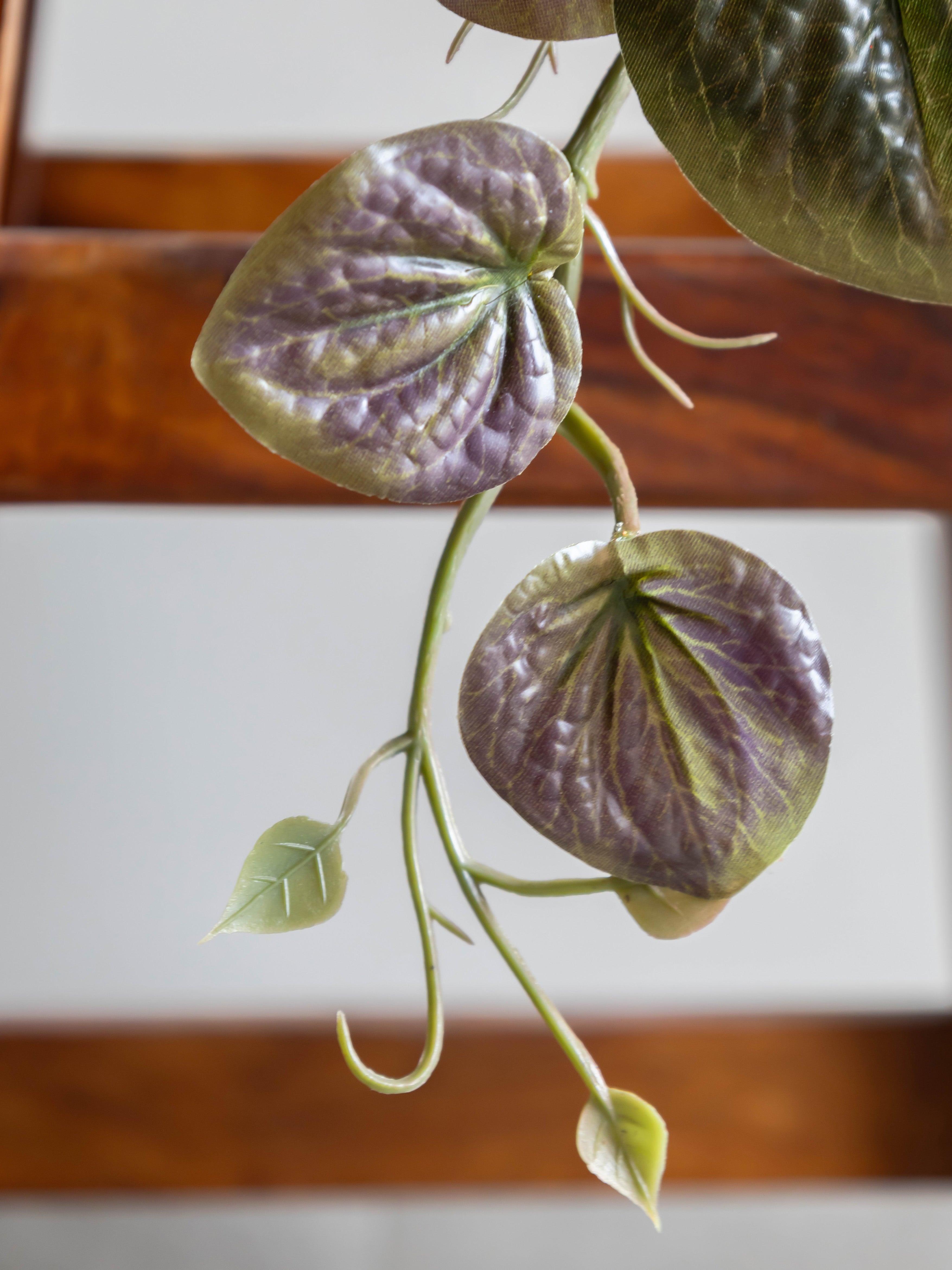 Artificial Purple Betel Leaf Creeper 50cm