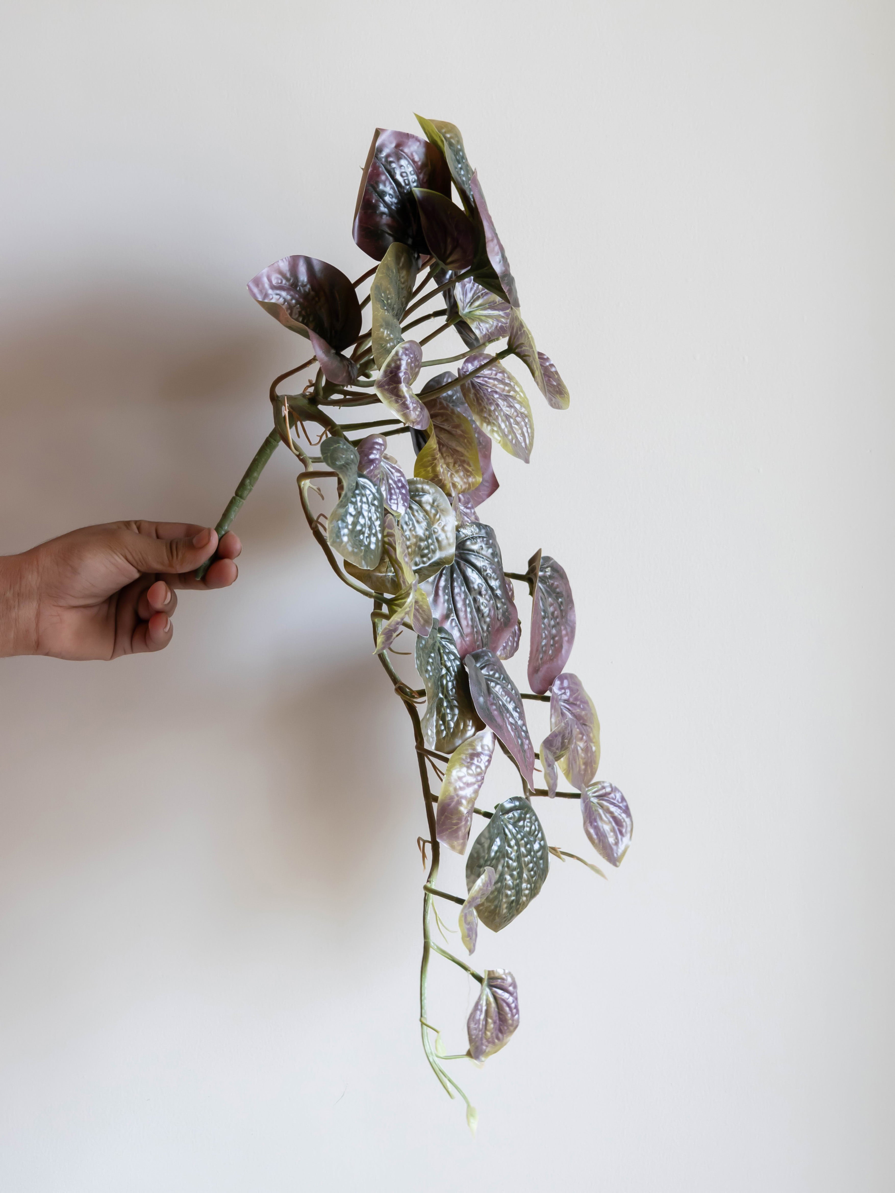Artificial Purple Betel Leaf Creeper 50cm