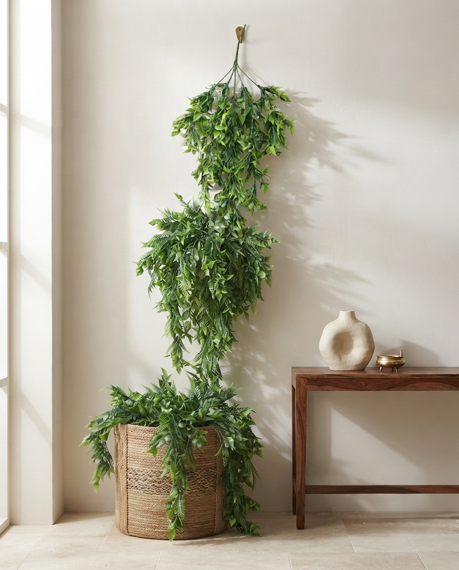 Artificial Mixed Leaf Hanging Creeper 76cm