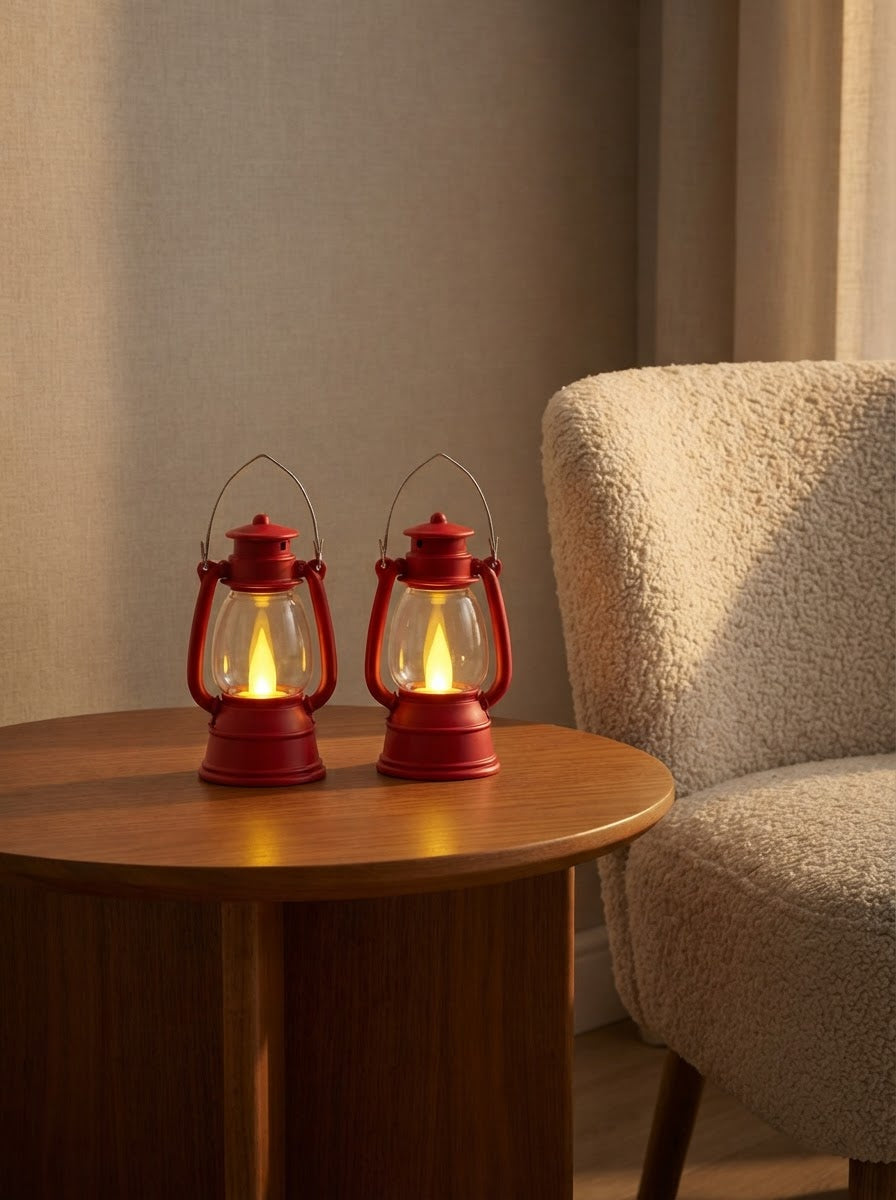 Mini Glow Lantern LED Candle Set