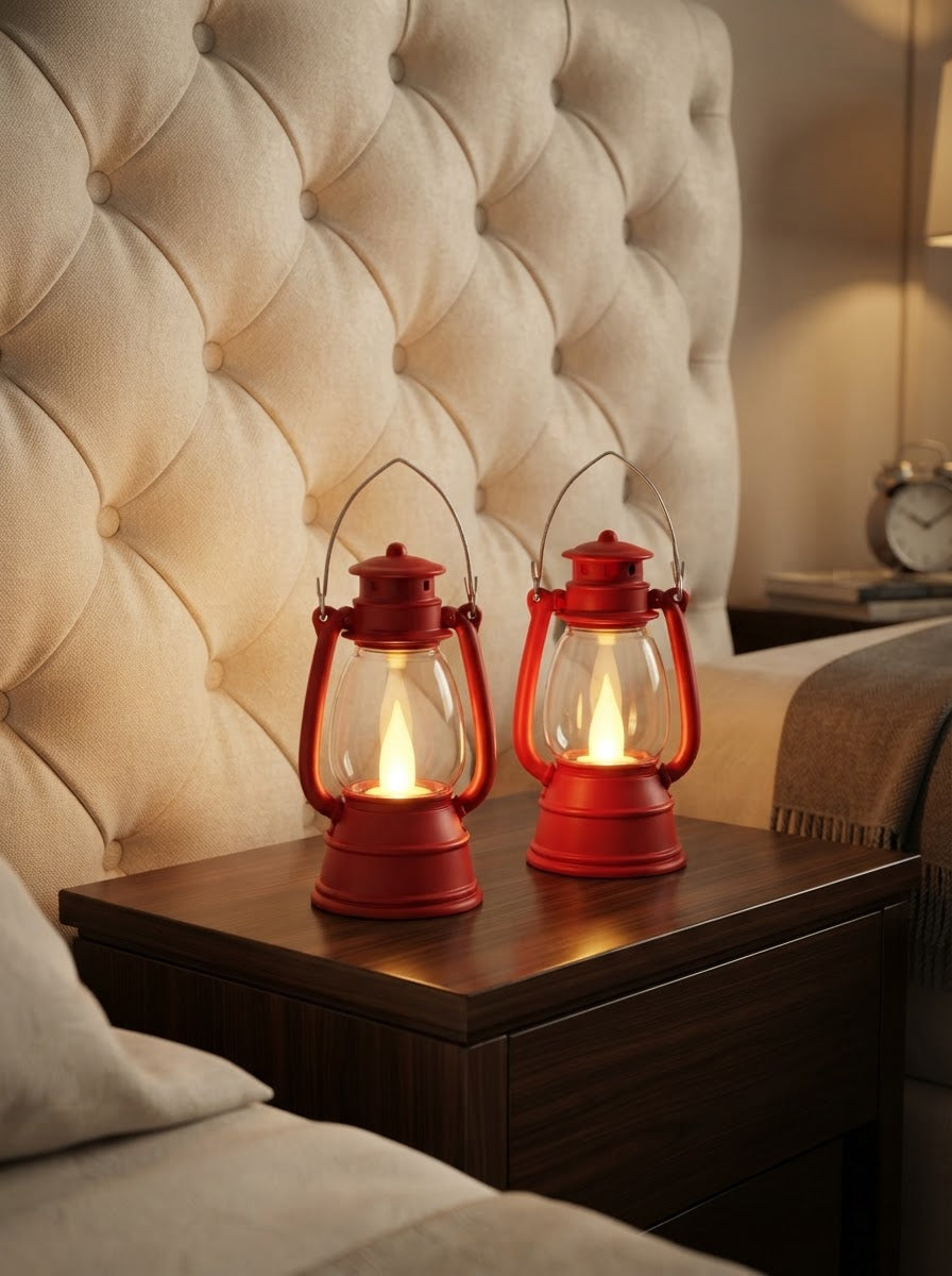 Mini Glow Lantern LED Candle Set