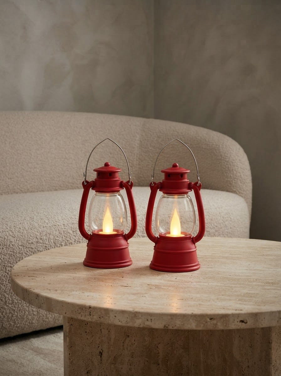 Mini Glow Lantern LED Candle Set