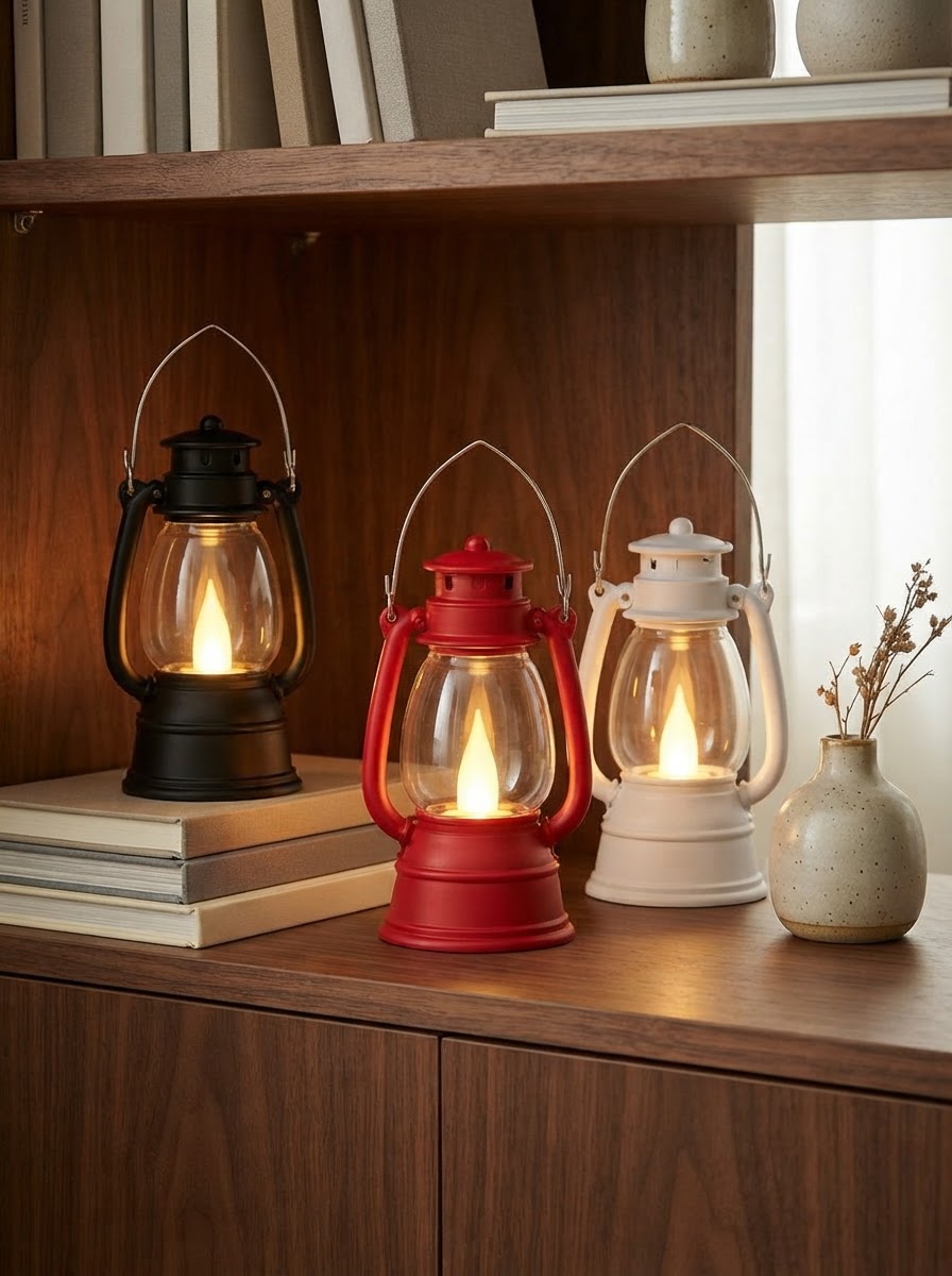 Mini Glow Lantern LED Candle Set