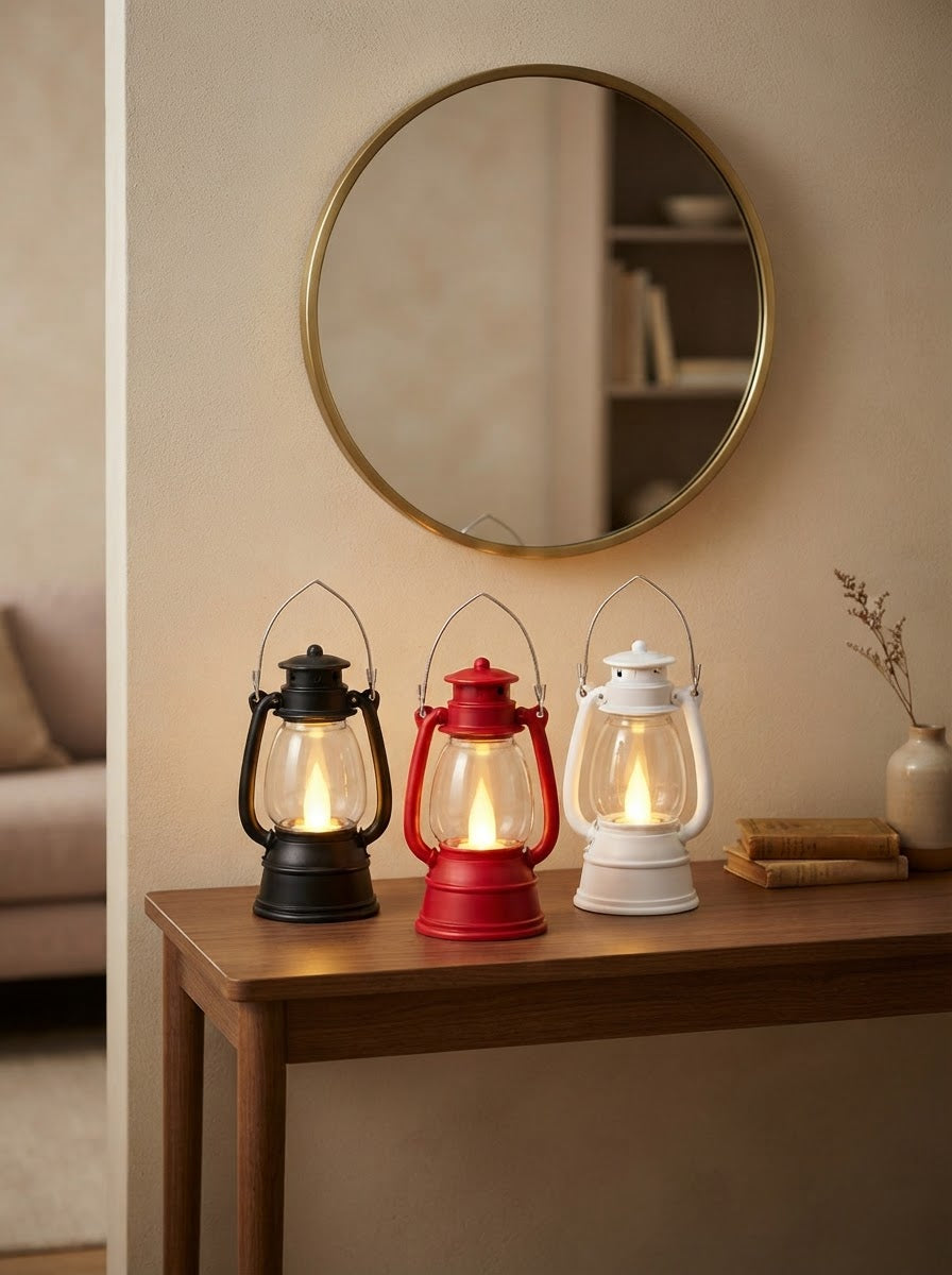 Mini Glow Lantern LED Candle Set