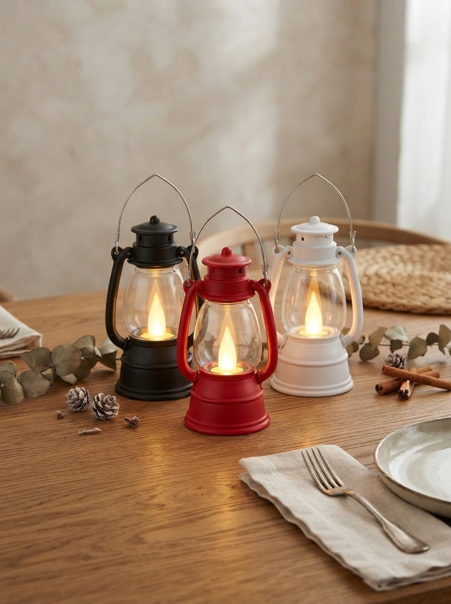 Mini Glow Lantern LED Candle Set