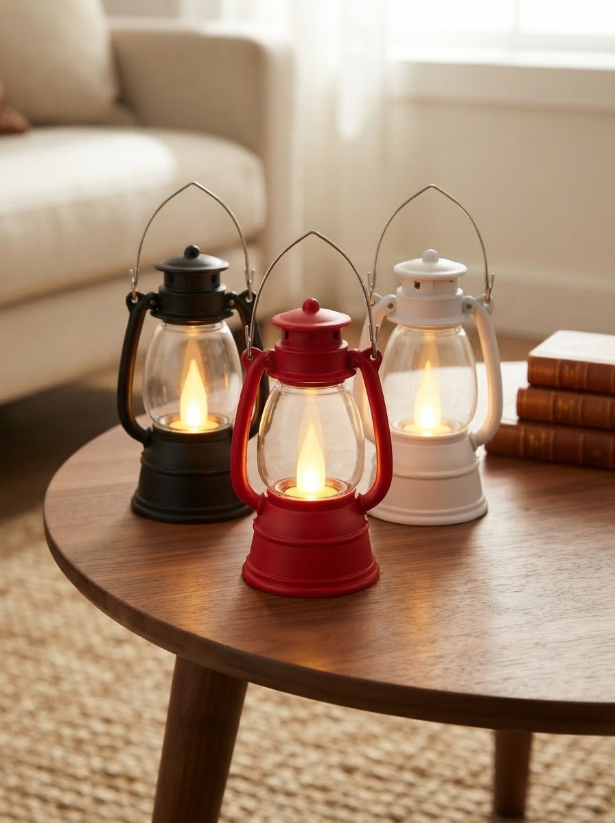 Mini Glow Lantern LED Candle Set