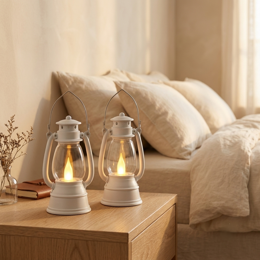 Mini Glow Lantern LED Candle Set