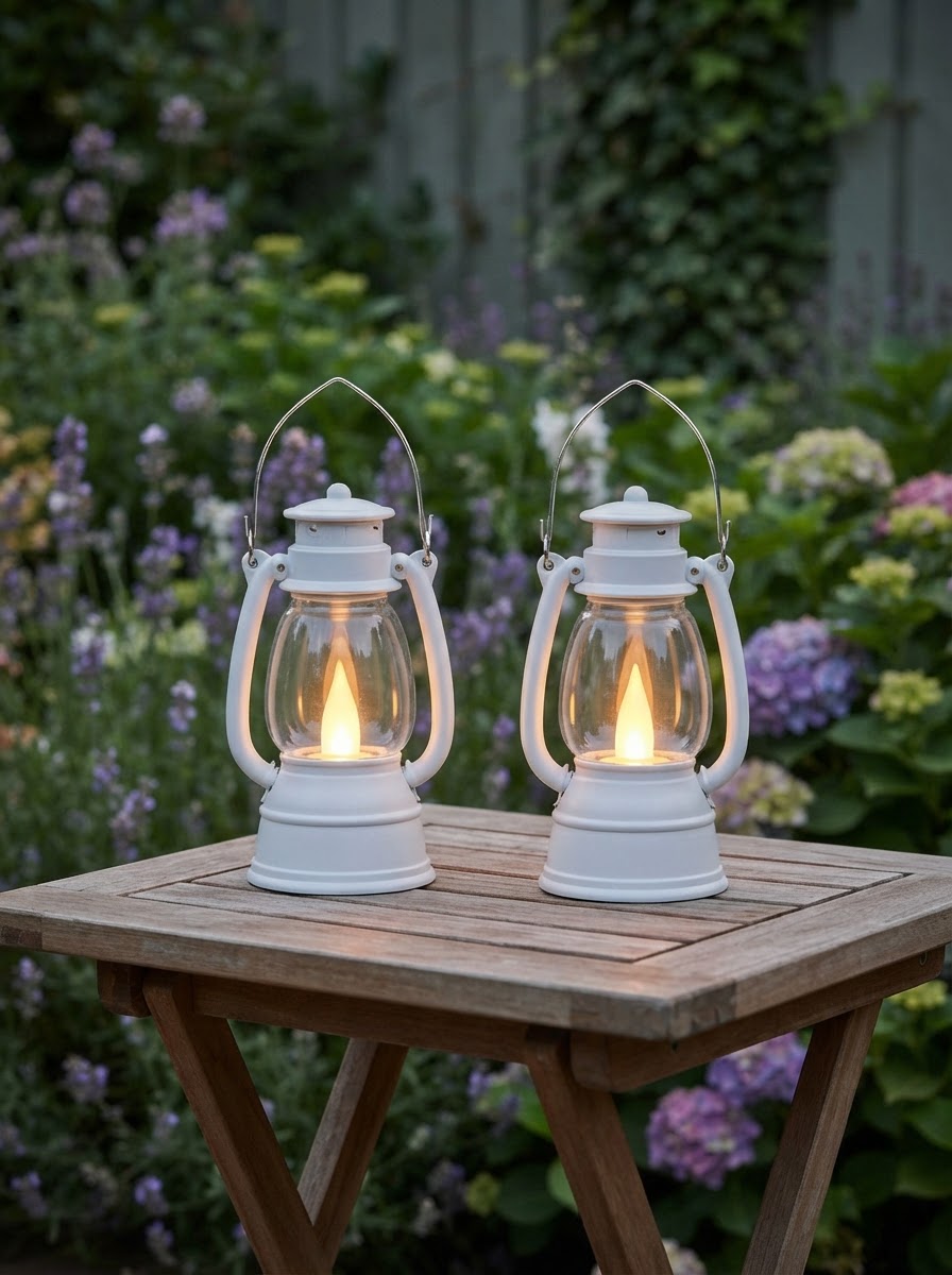 Mini Glow Lantern LED Candle Set
