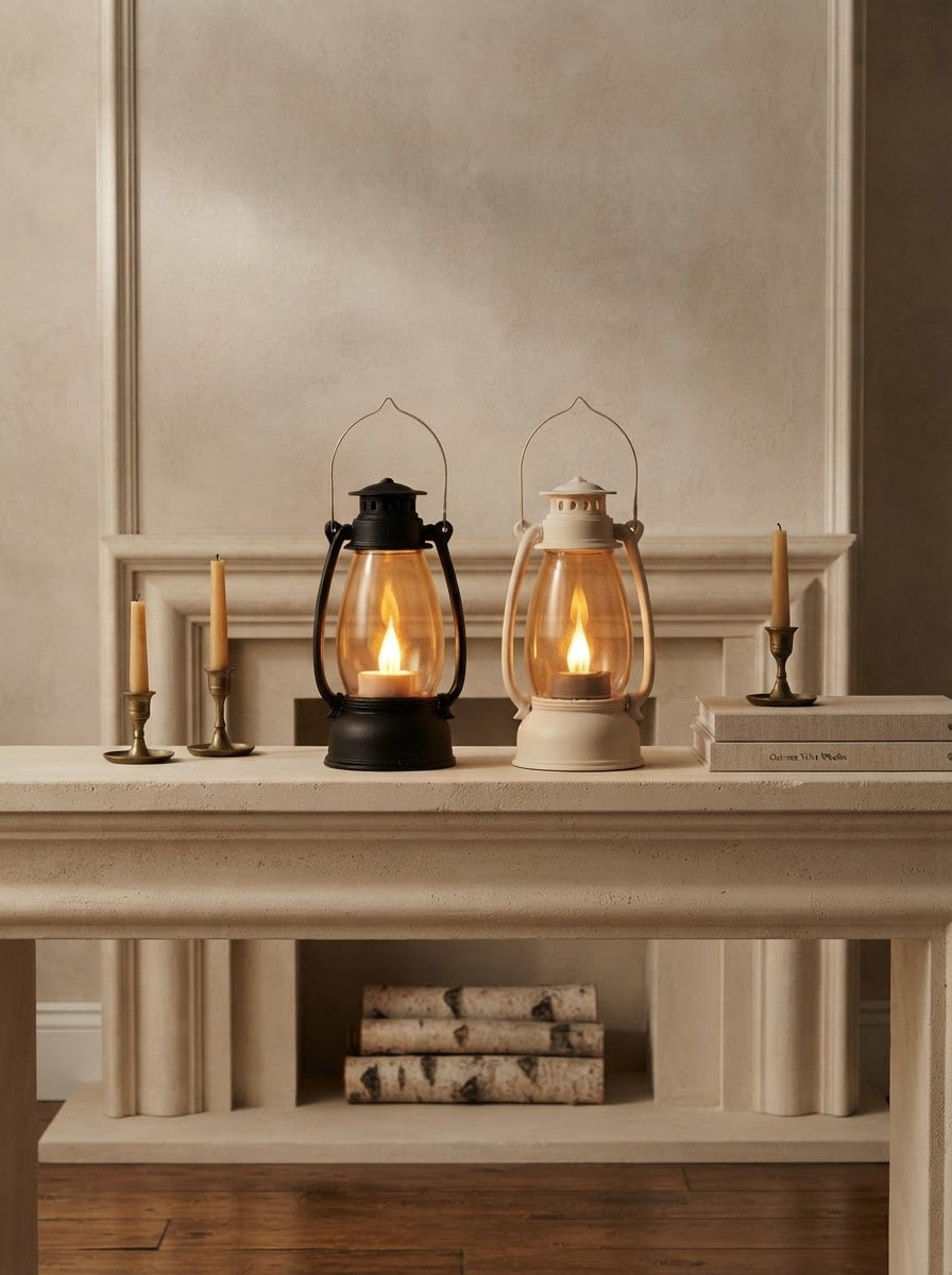 Vintage Glow LED Lantern (Set of 2)