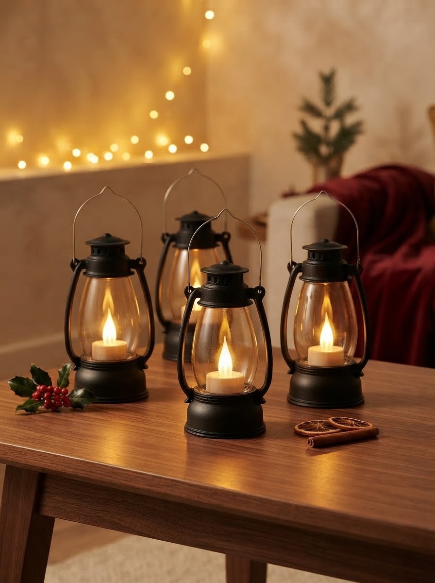 Vintage Glow LED Lantern (Set of 2)