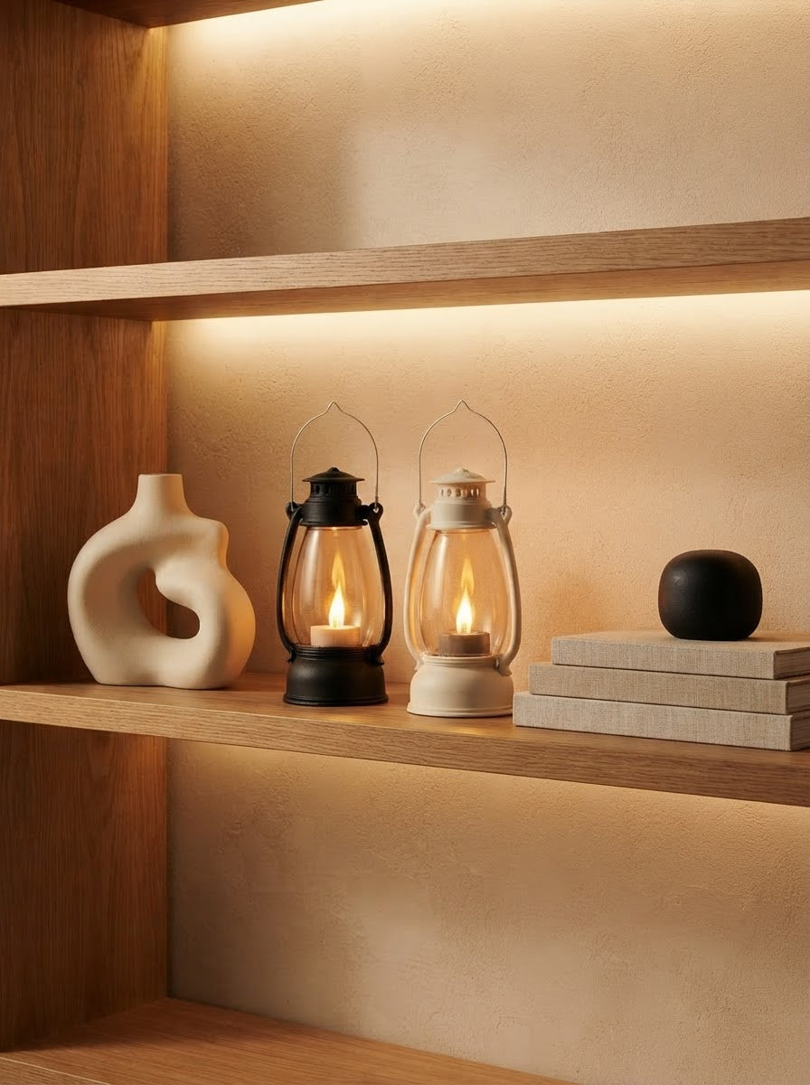 Vintage Glow LED Lantern (Set of 2)