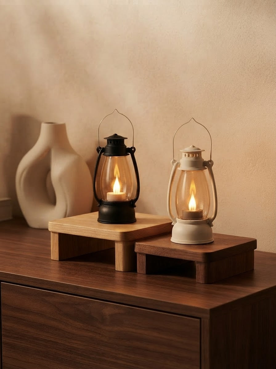 Vintage Glow LED Lantern (Set of 2)