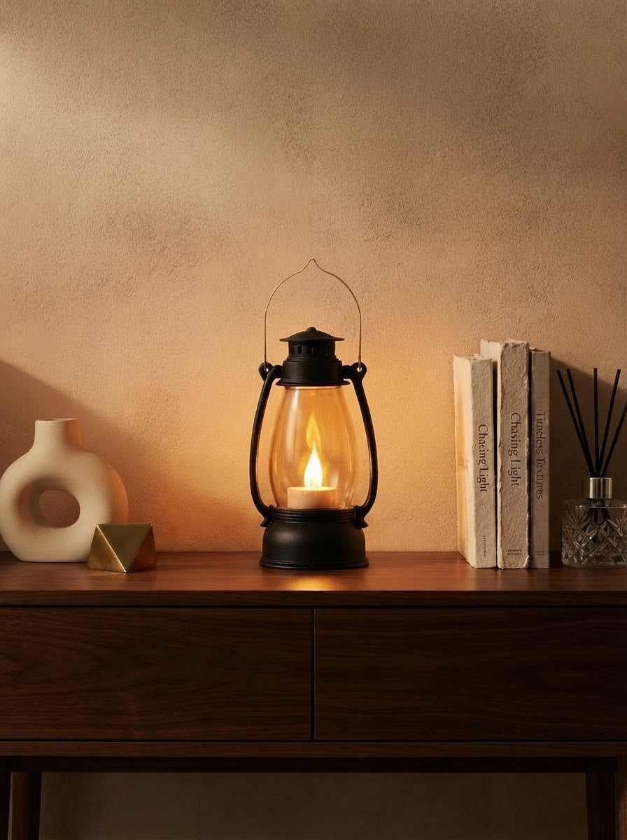 Vintage Glow LED Lantern (Set of 2)
