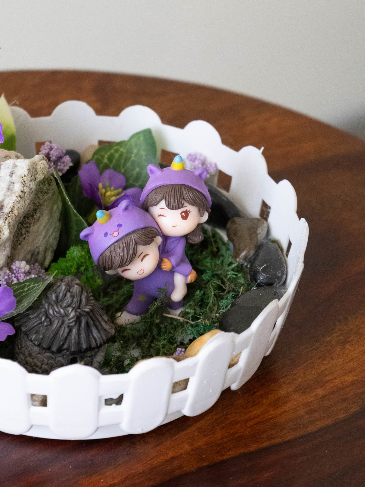 Violet Meadow Miniature Garden
