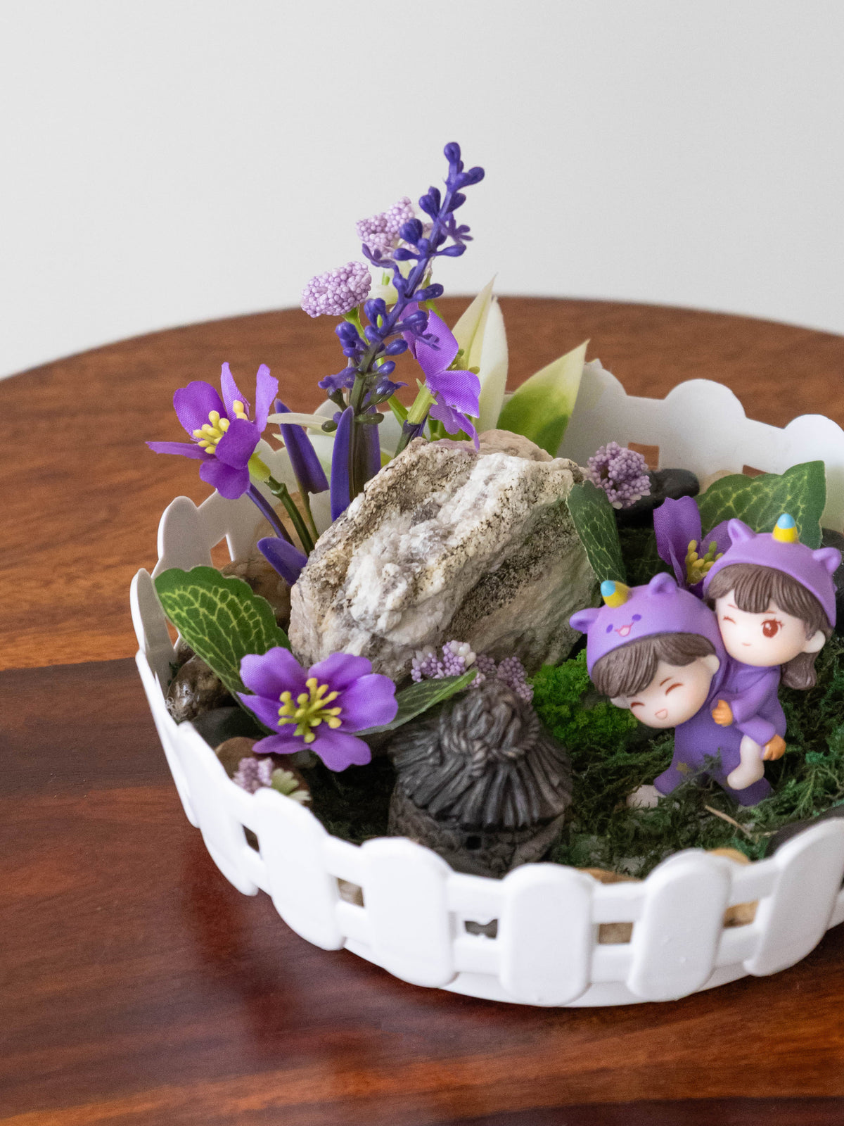 Violet Meadow Miniature Garden