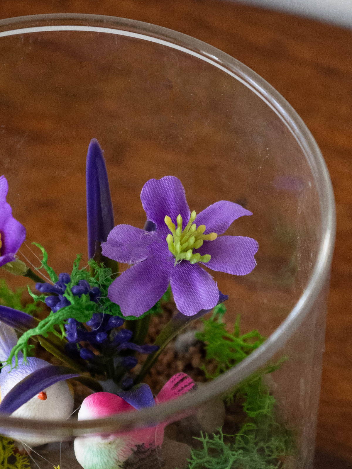 Whimsical Garden Glass Terrarium
