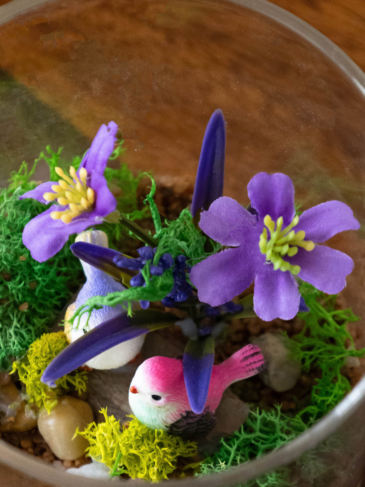 Whimsical Garden Glass Terrarium