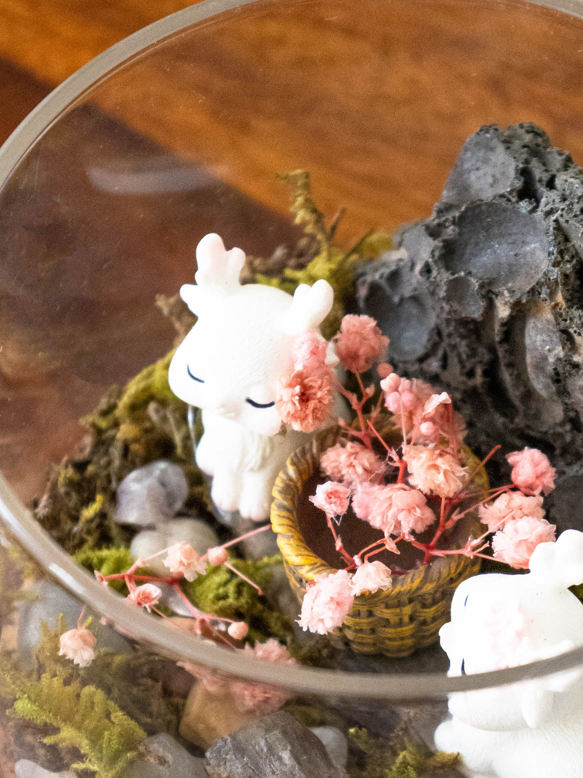 Enchanted Blush Glass Terrarium