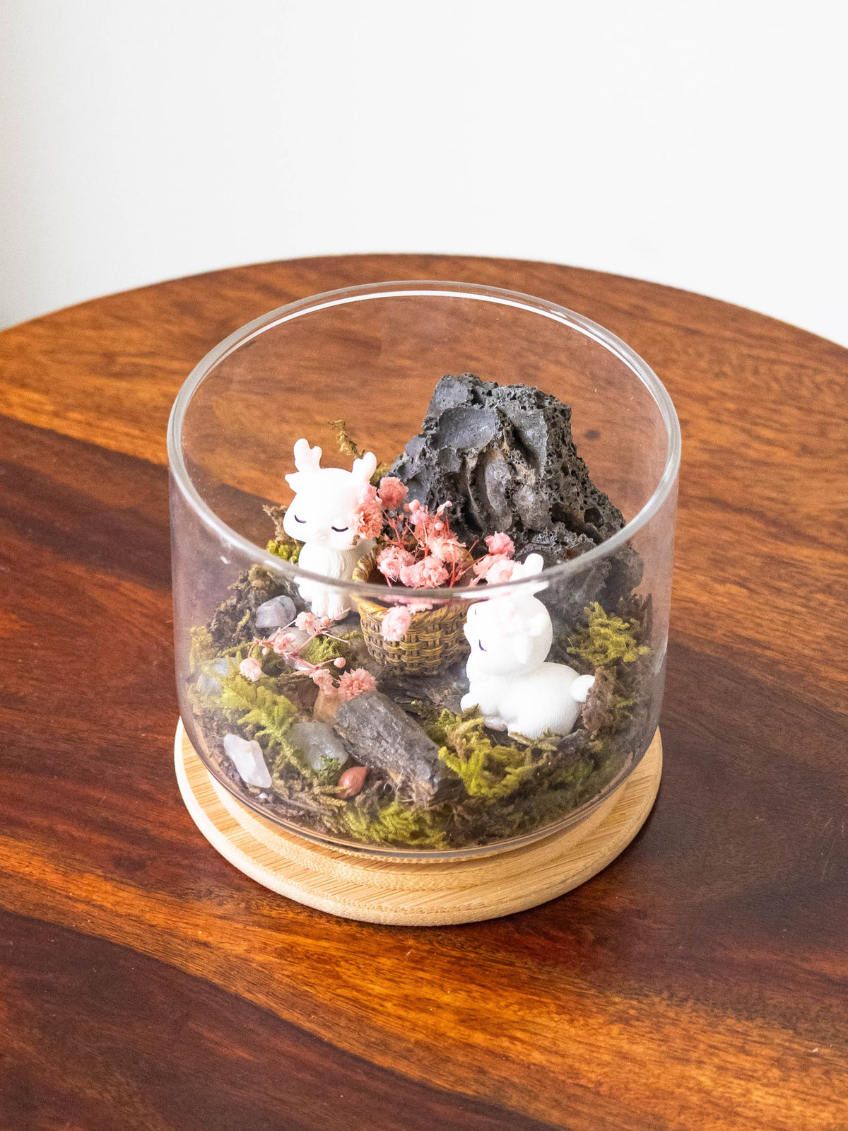 Enchanted Blush Glass Terrarium