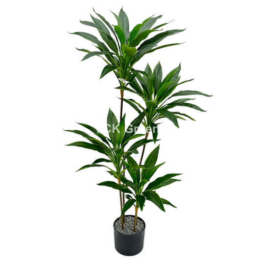 Artificial Green Dracaena Plant 4ft With Pot