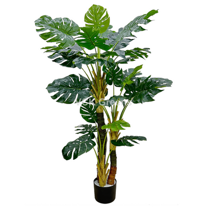 Artificial Monstera Leaf Plant 6ft With Pot