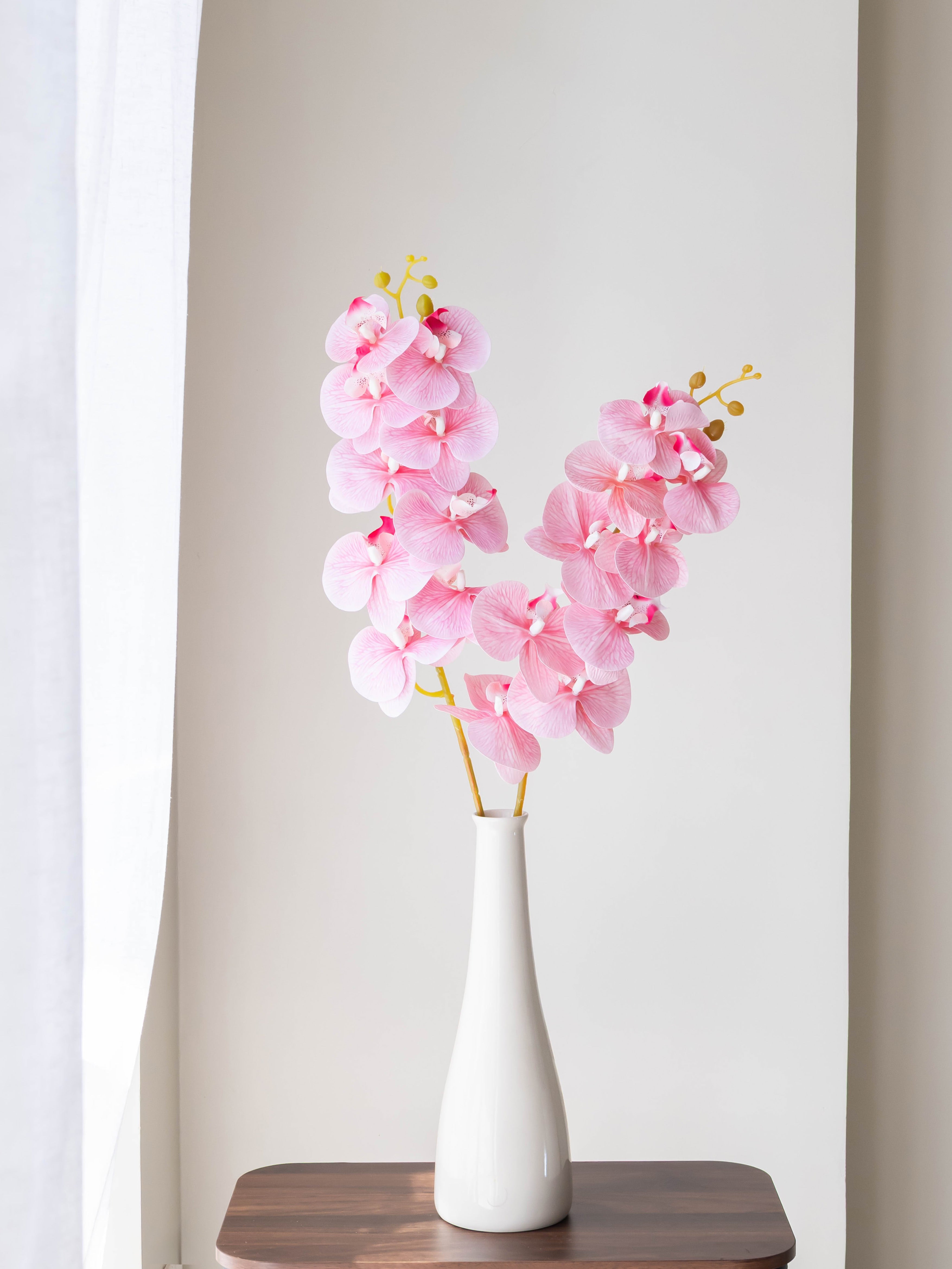 Artificial Pink Phalaenopsis Orchid Stem