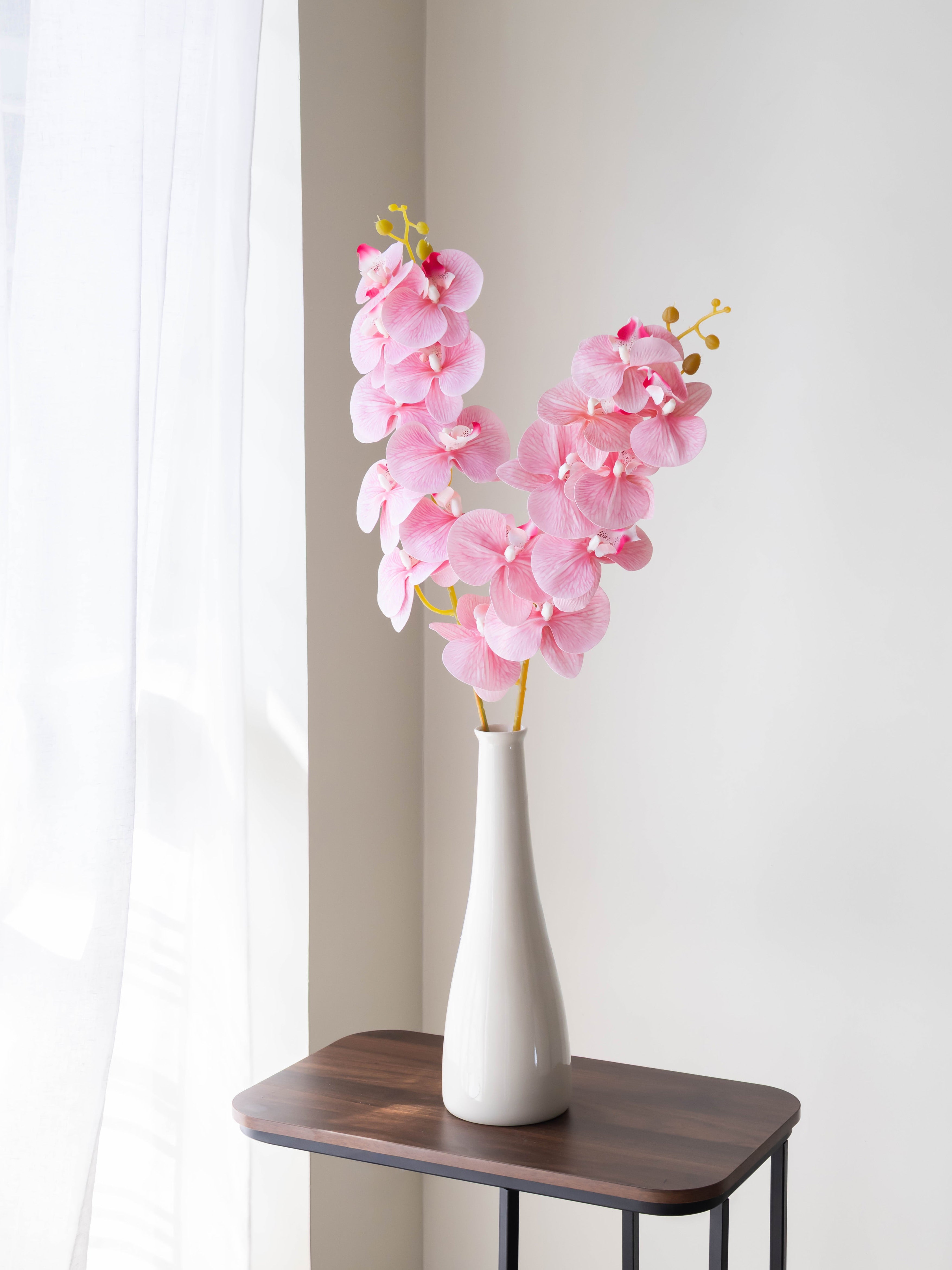 Artificial Pink Phalaenopsis Orchid Stem