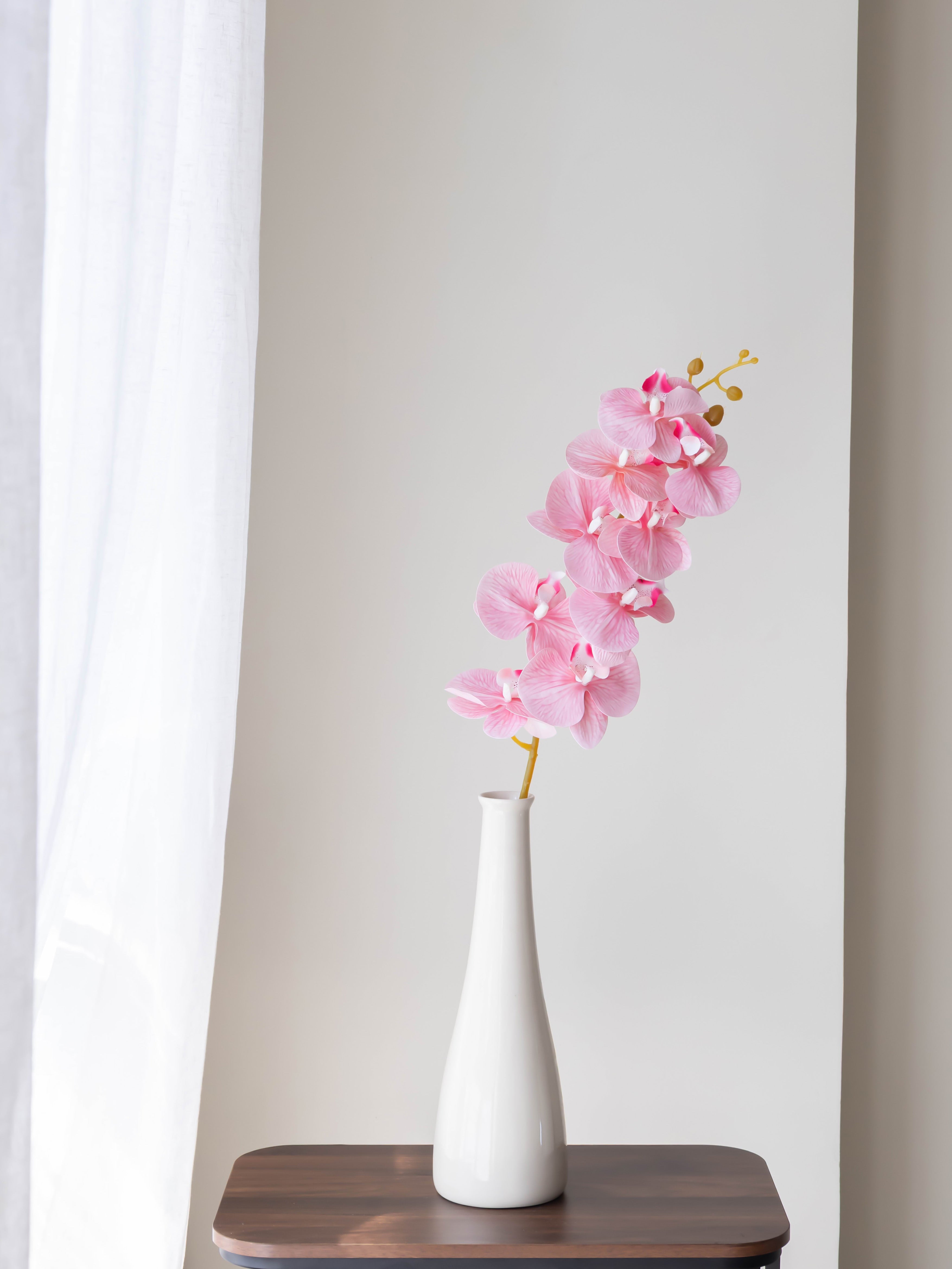 Artificial Pink Phalaenopsis Orchid Stem