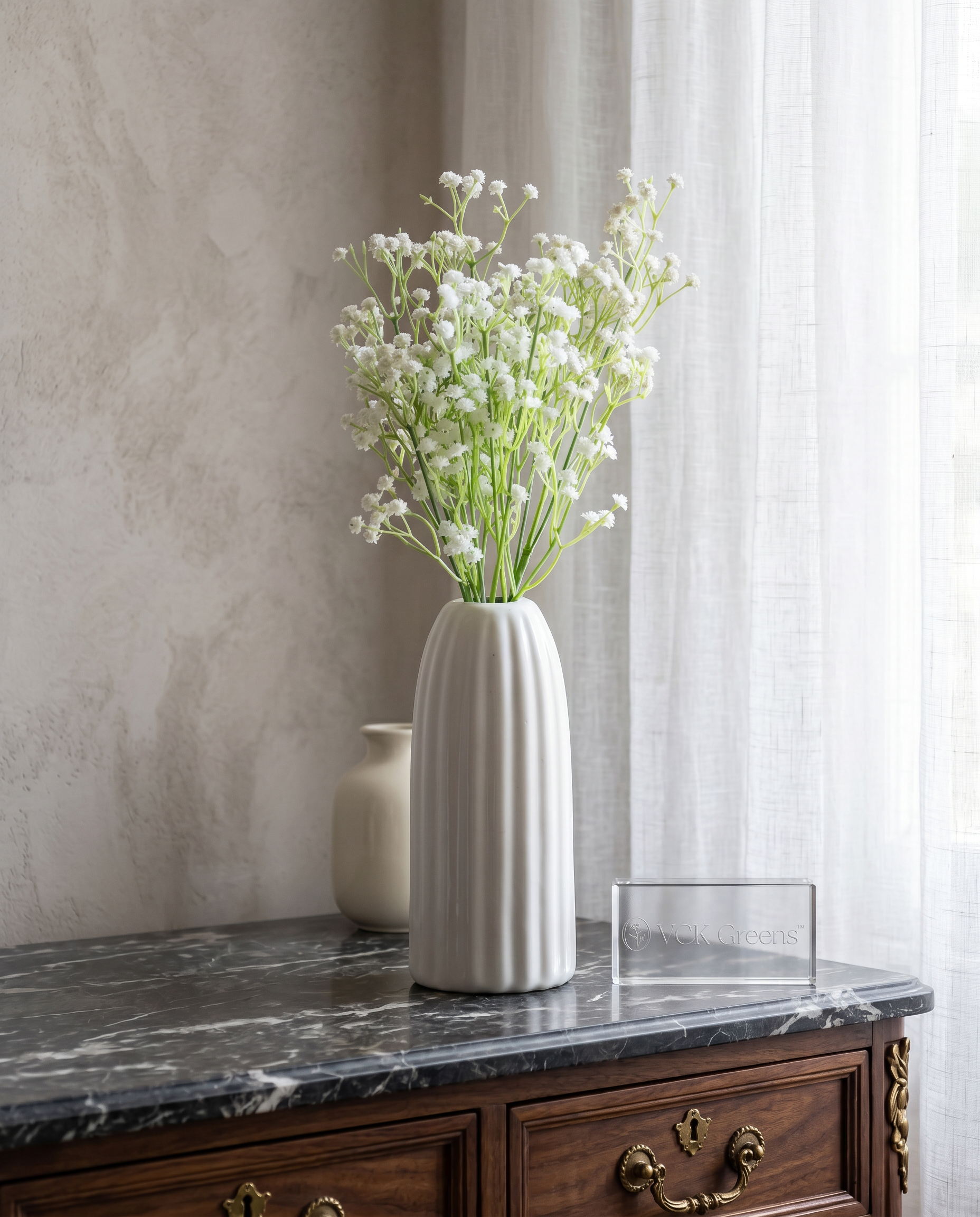 Artificial Gypsophila Flower Stick 52cm (Set of 5)