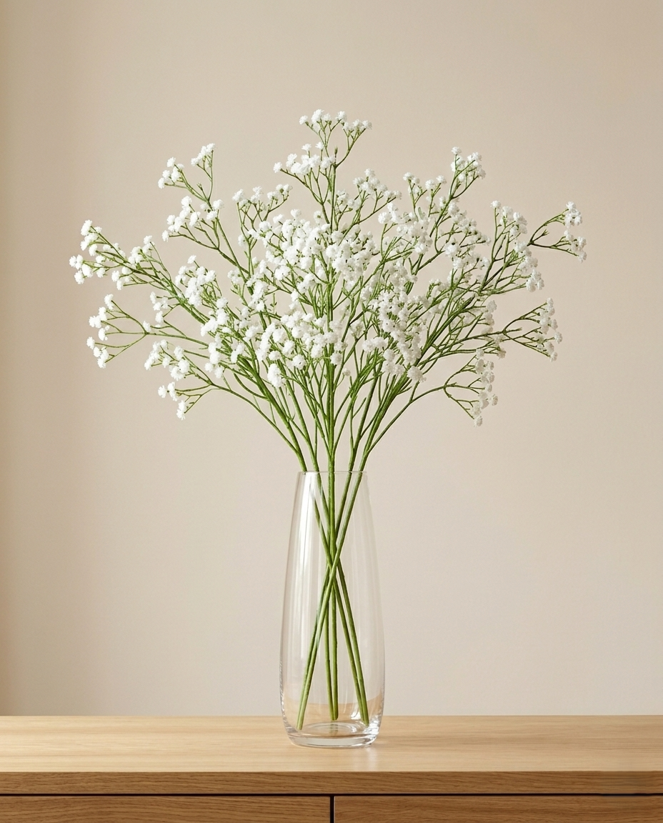 Artificial Gypsophila Flower Stick 52cm (Set of 5)