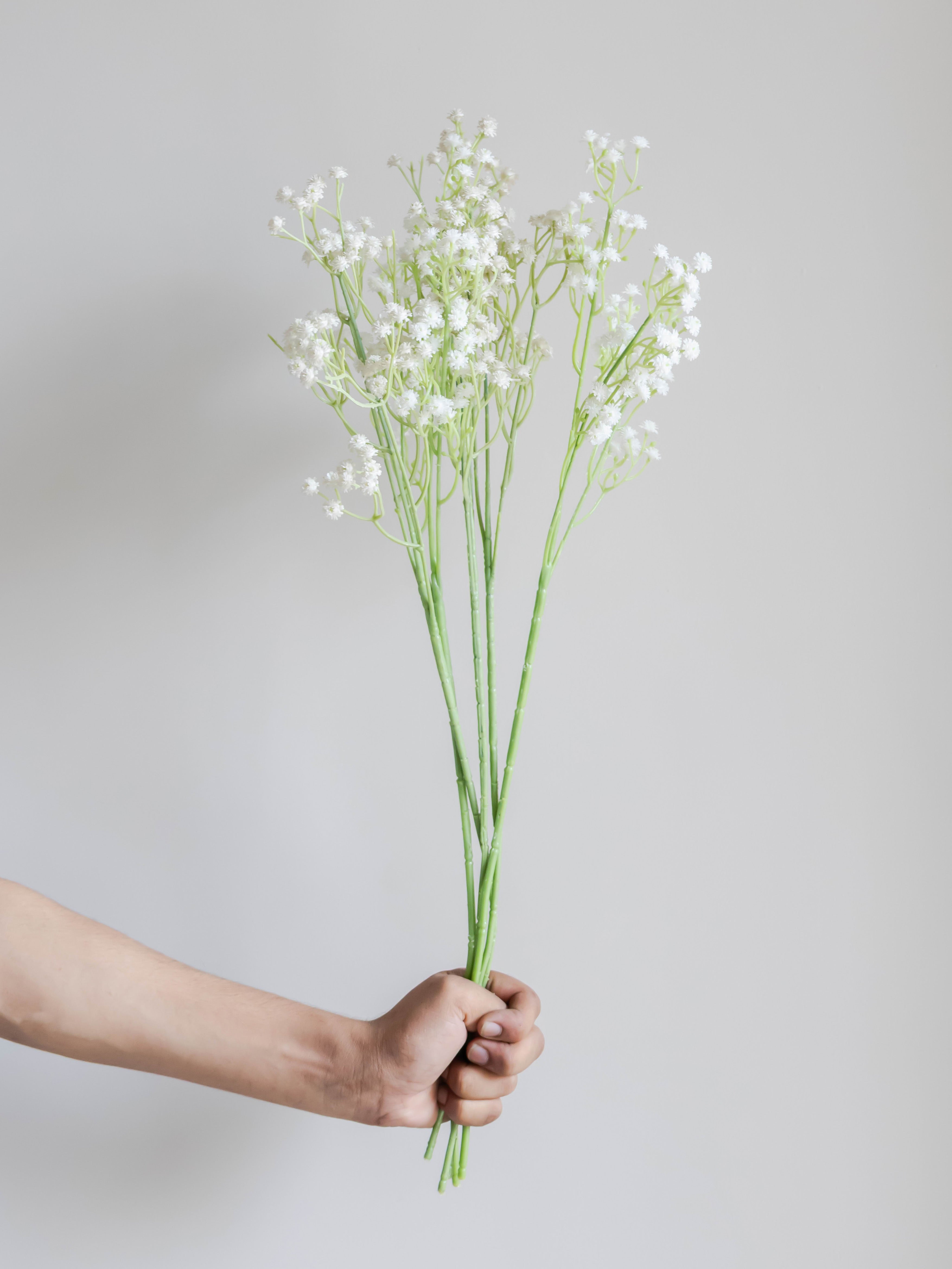 Artificial Gypsophila Flower Stick 52cm (Set of 5)