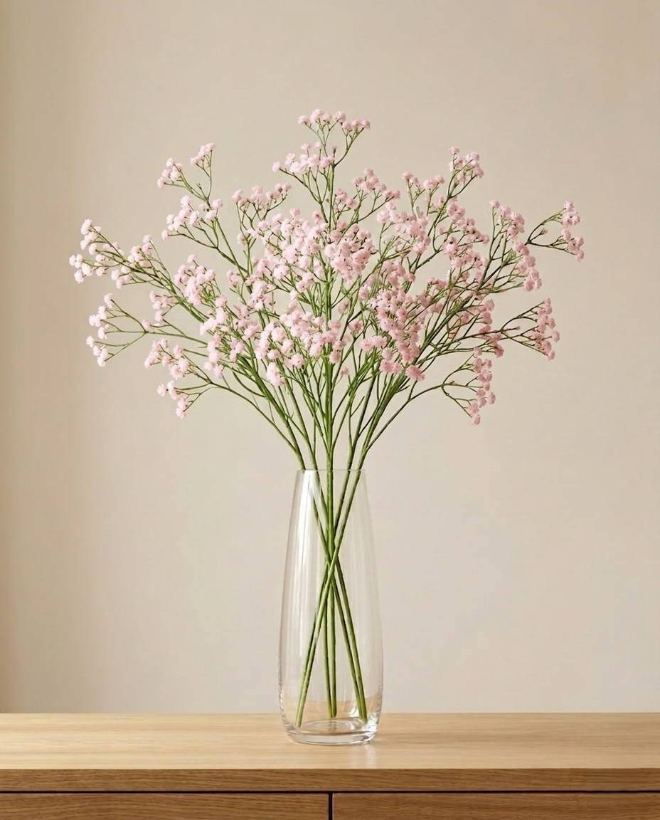 Artificial Gypsophila Flower Stick 52cm (Set of 5)
