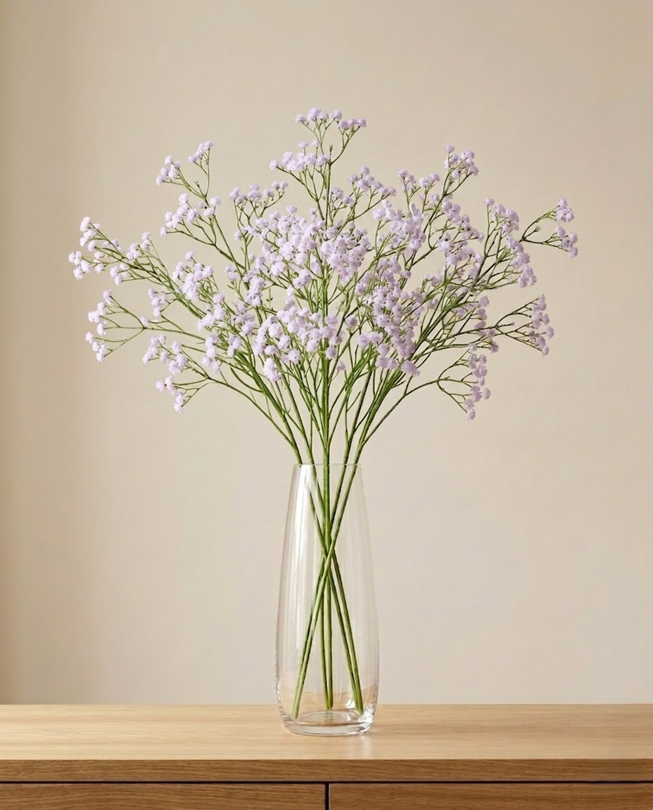 Artificial Gypsophila Flower Stick 52cm (Set of 5)