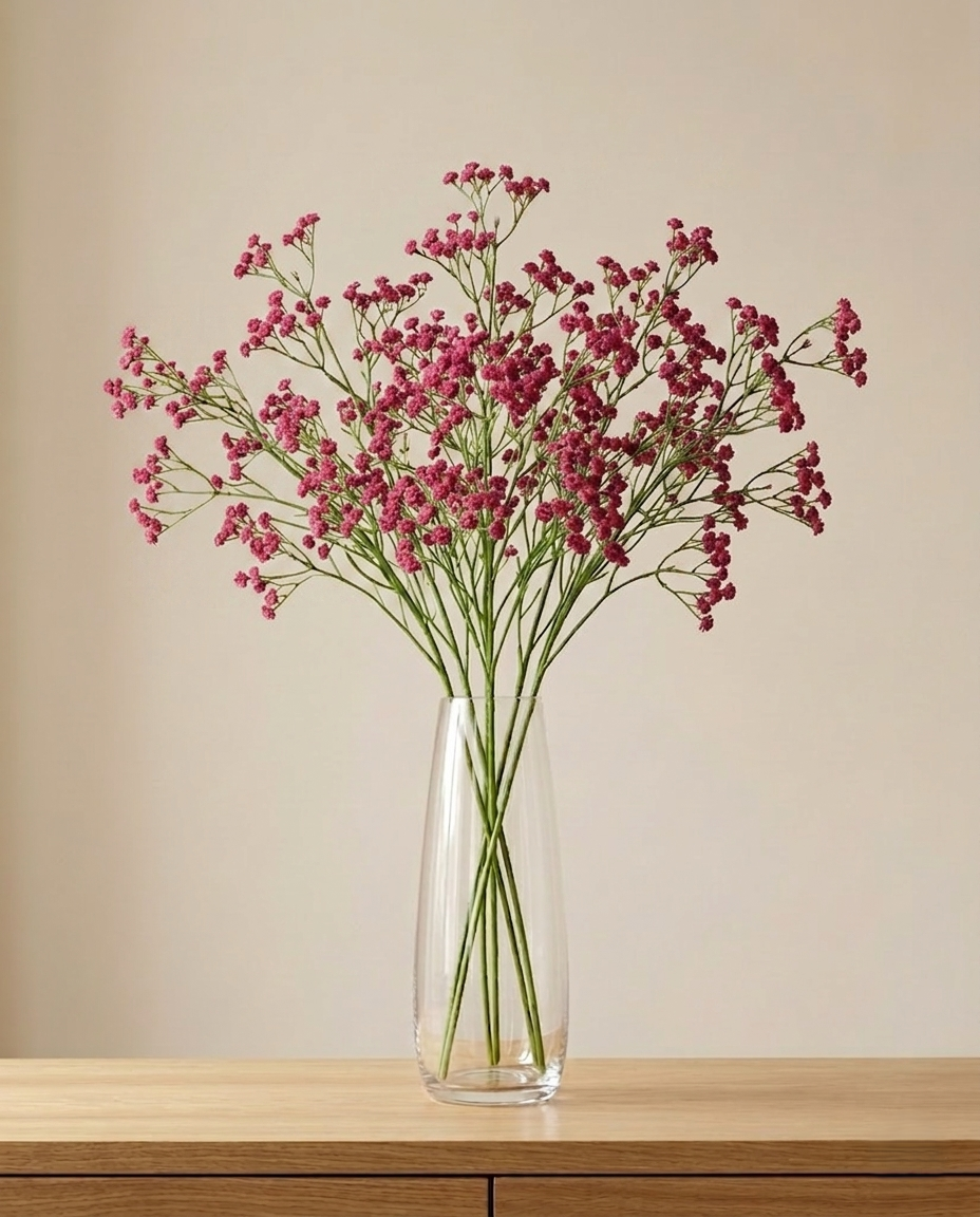 Artificial Gypsophila Flower Stick 52cm (Set of 5)