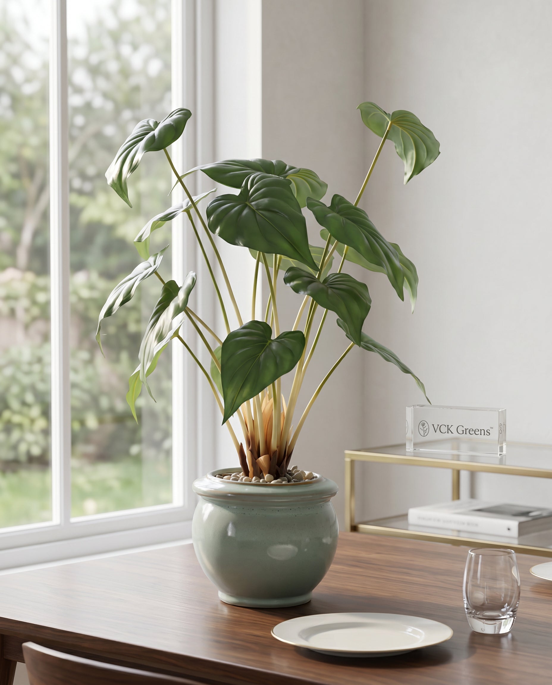 Artificial Green Leaf Bonsai 2ft
