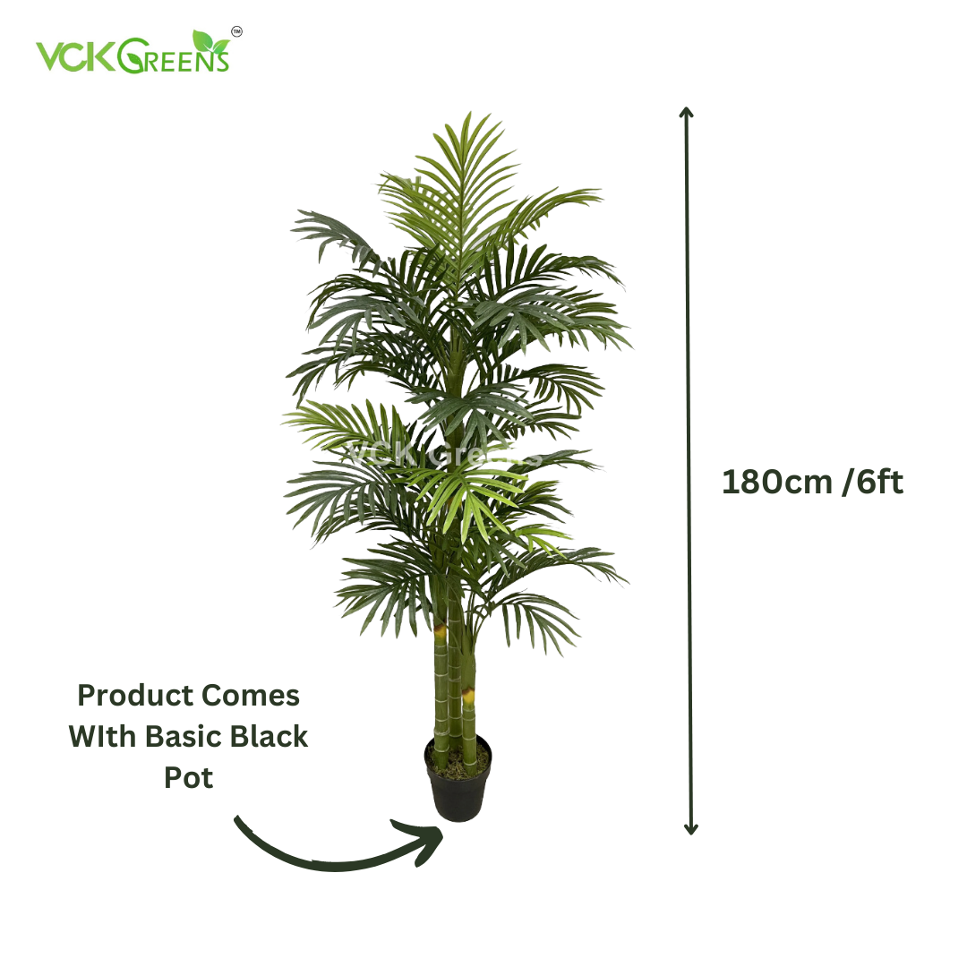 Artificial Areca Palm Plant 6ft With Pot