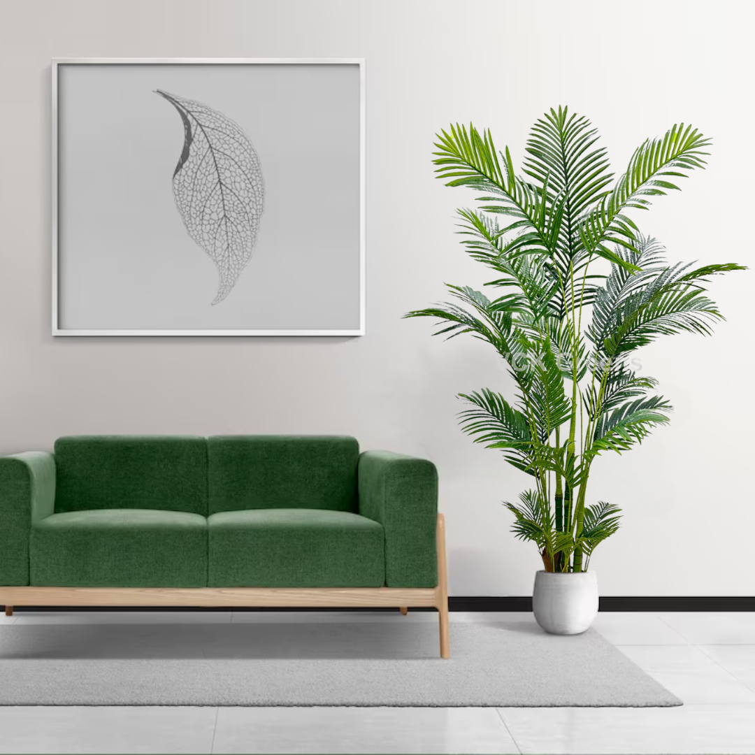 Artificial Jumbo Areca Palm Plant 7.5ft With Pot