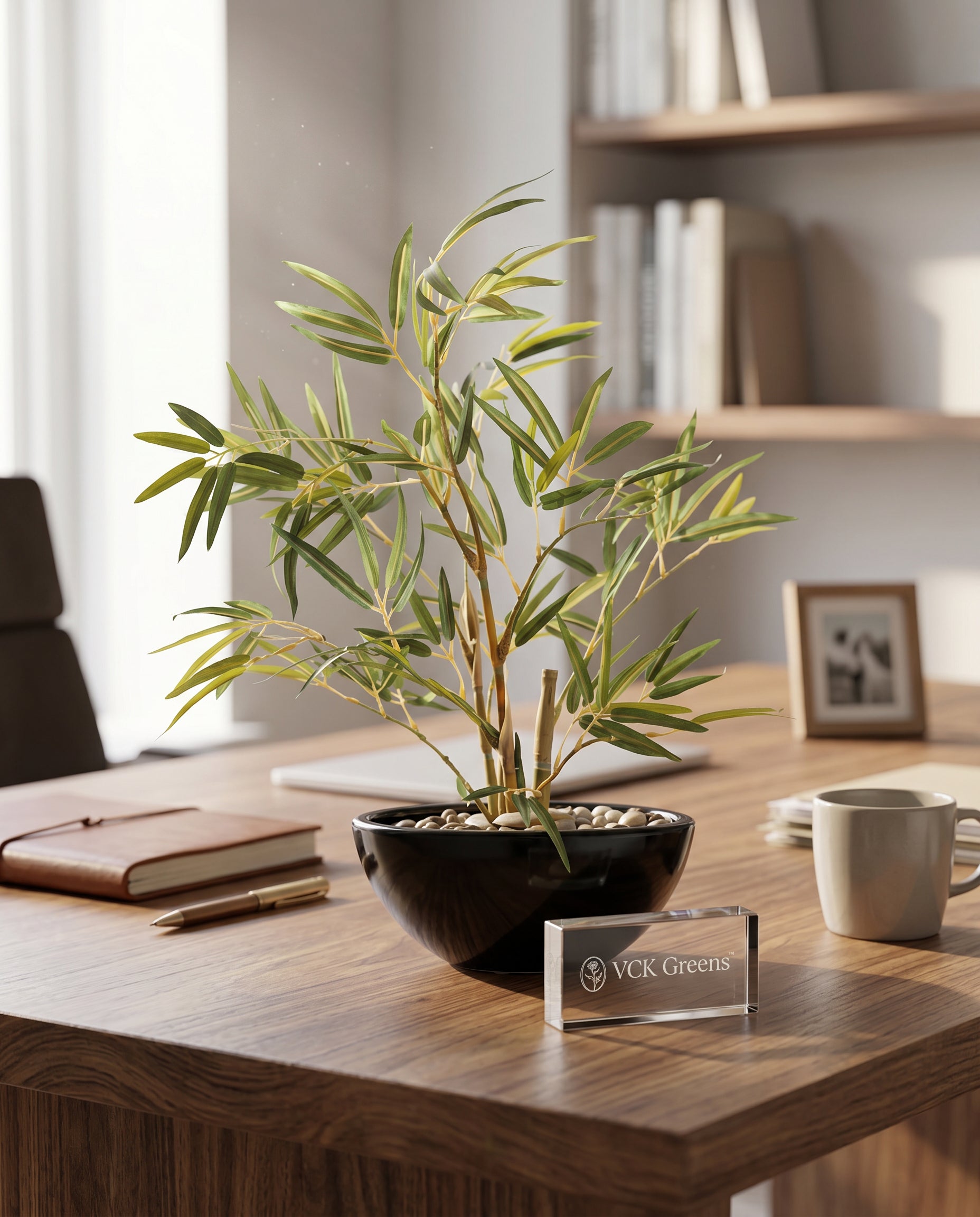 Artificial Bamboo Leaves Bonsai 1.3ft