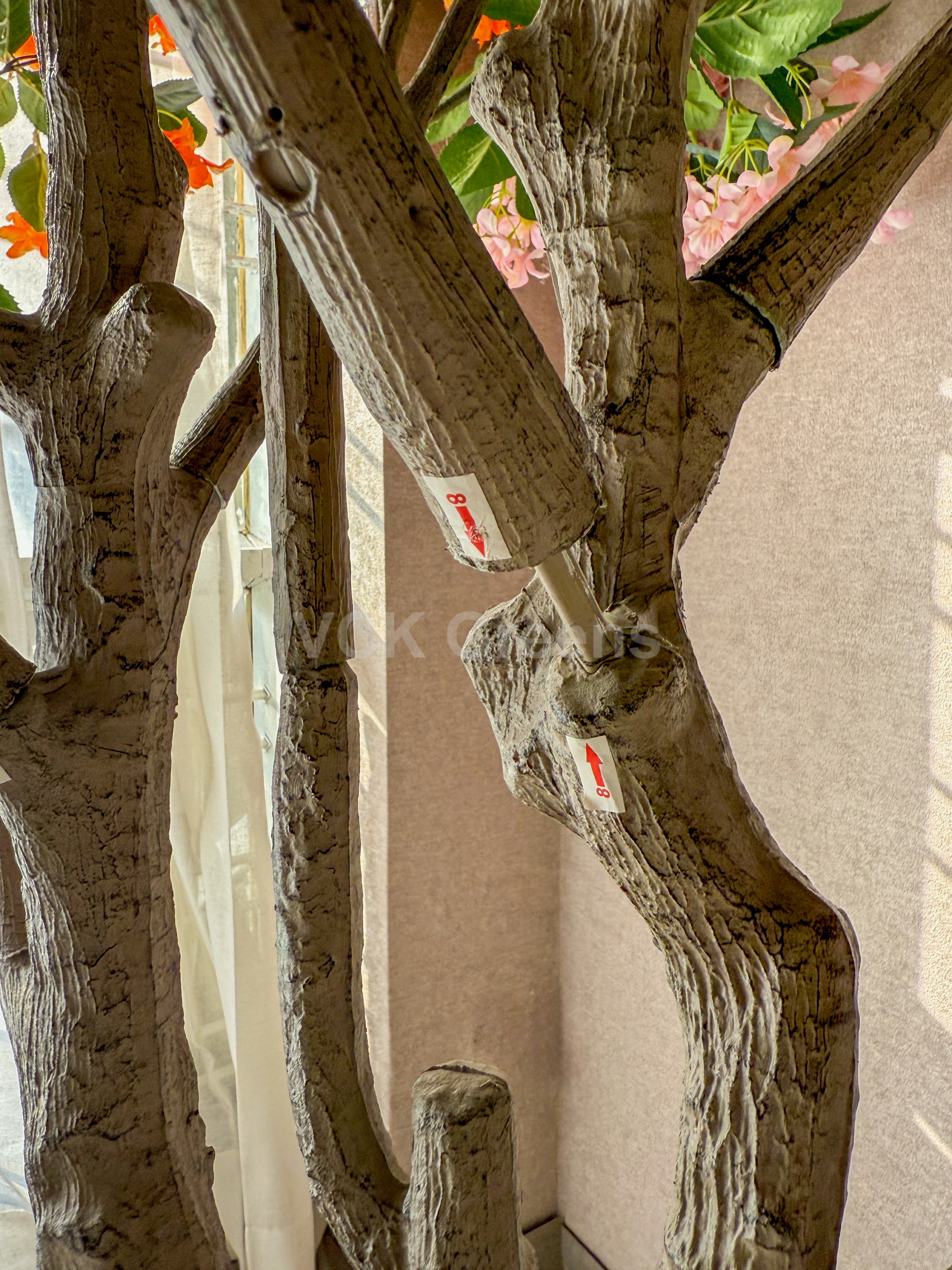 Artificial Begonia Flowers Plant 8.3ft With Pot