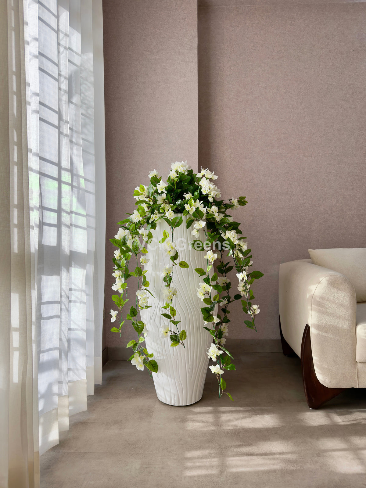 Vck Pot Artificial Bougainvillea Flowers With Pot 4.6ft – VCK Greens