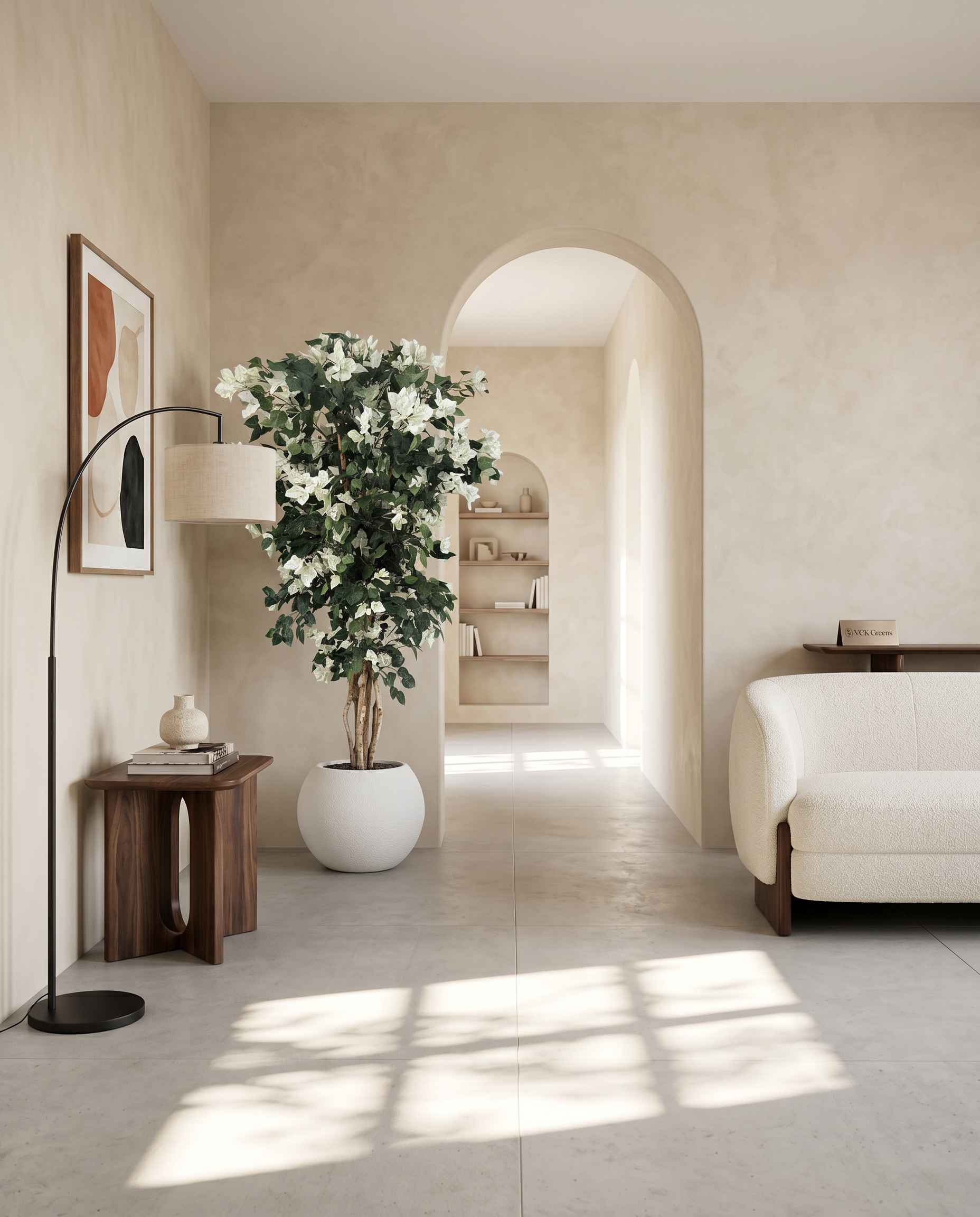 Artificial Lush White Bougainvillea Tree 6ft