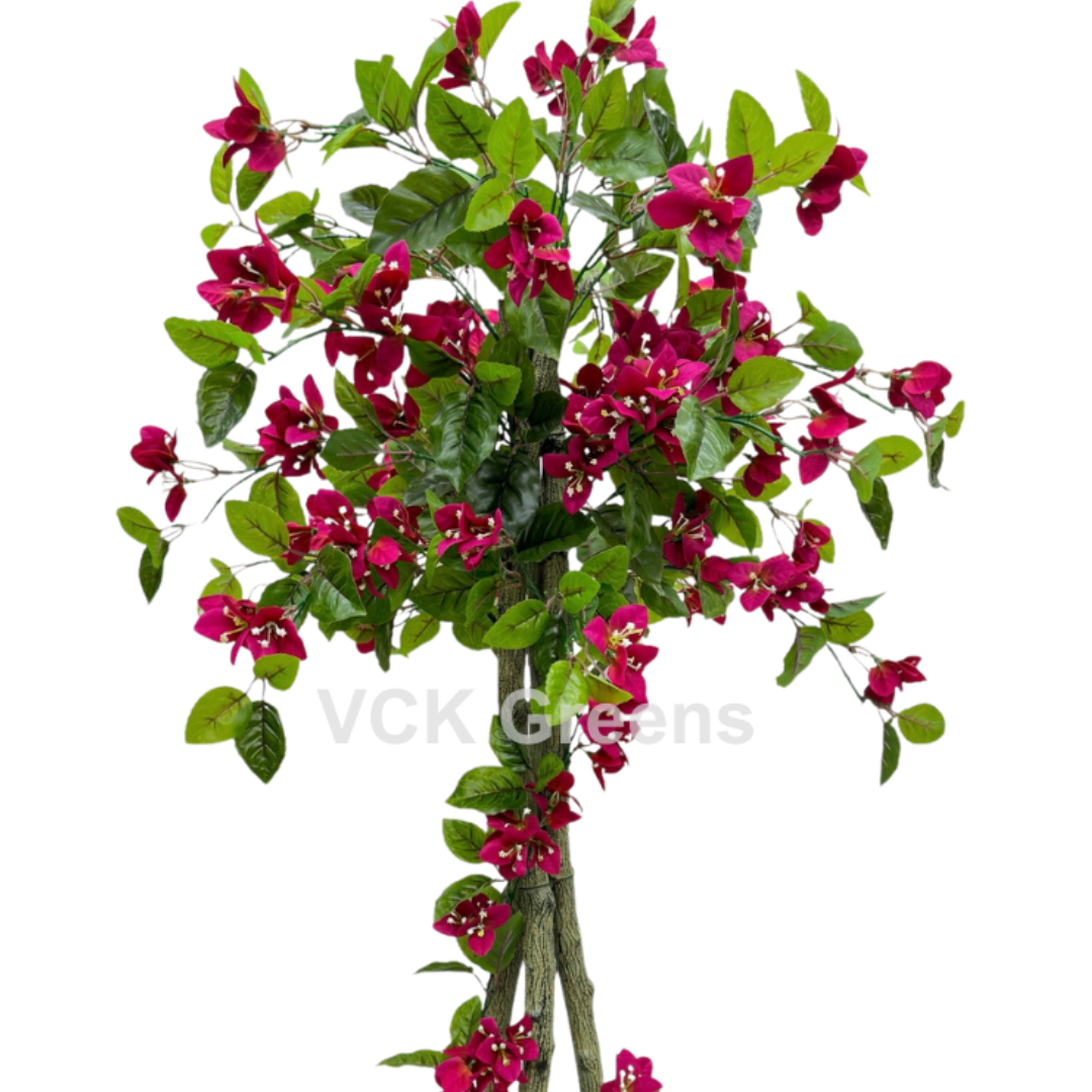 Artificial Dark Pink Bougainvillea Tree 4.5ft With Pot
