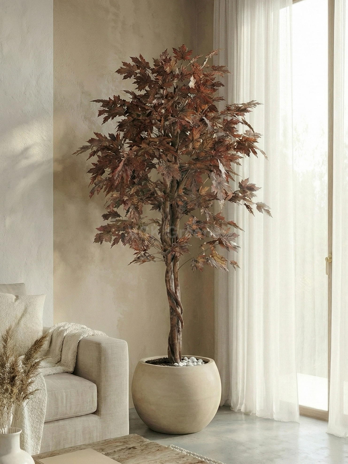 Artificial Coffee Canadian Maple Tree 6.5ft