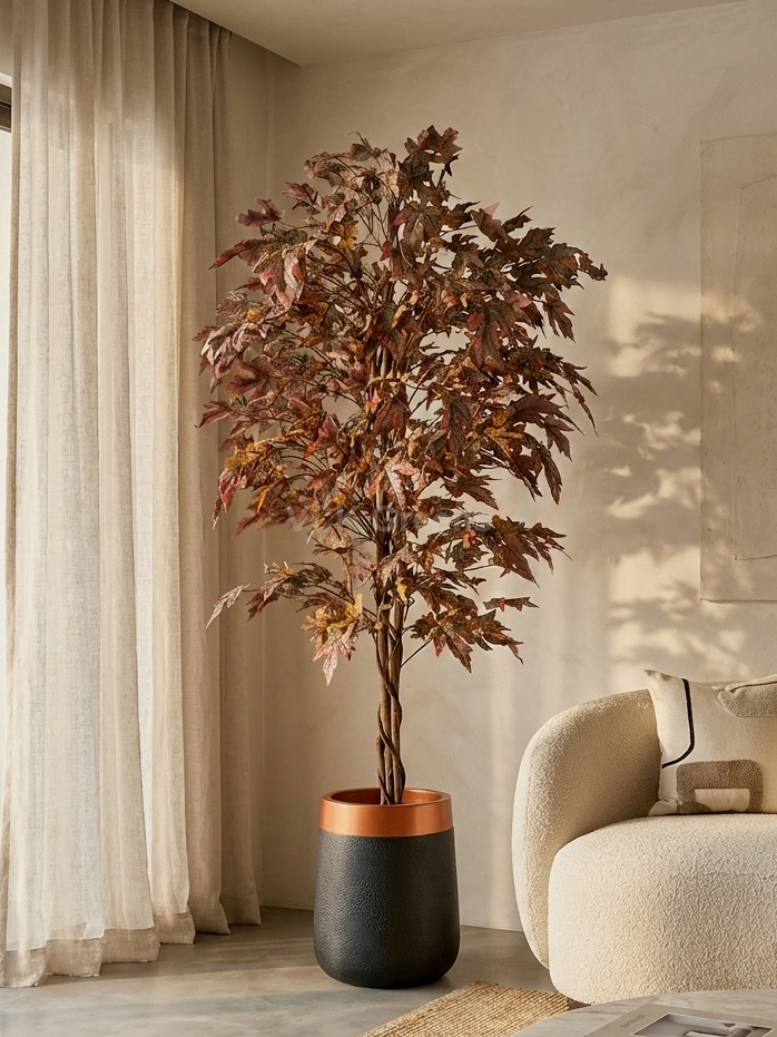 Artificial Coffee Canadian Maple Tree 6.5ft