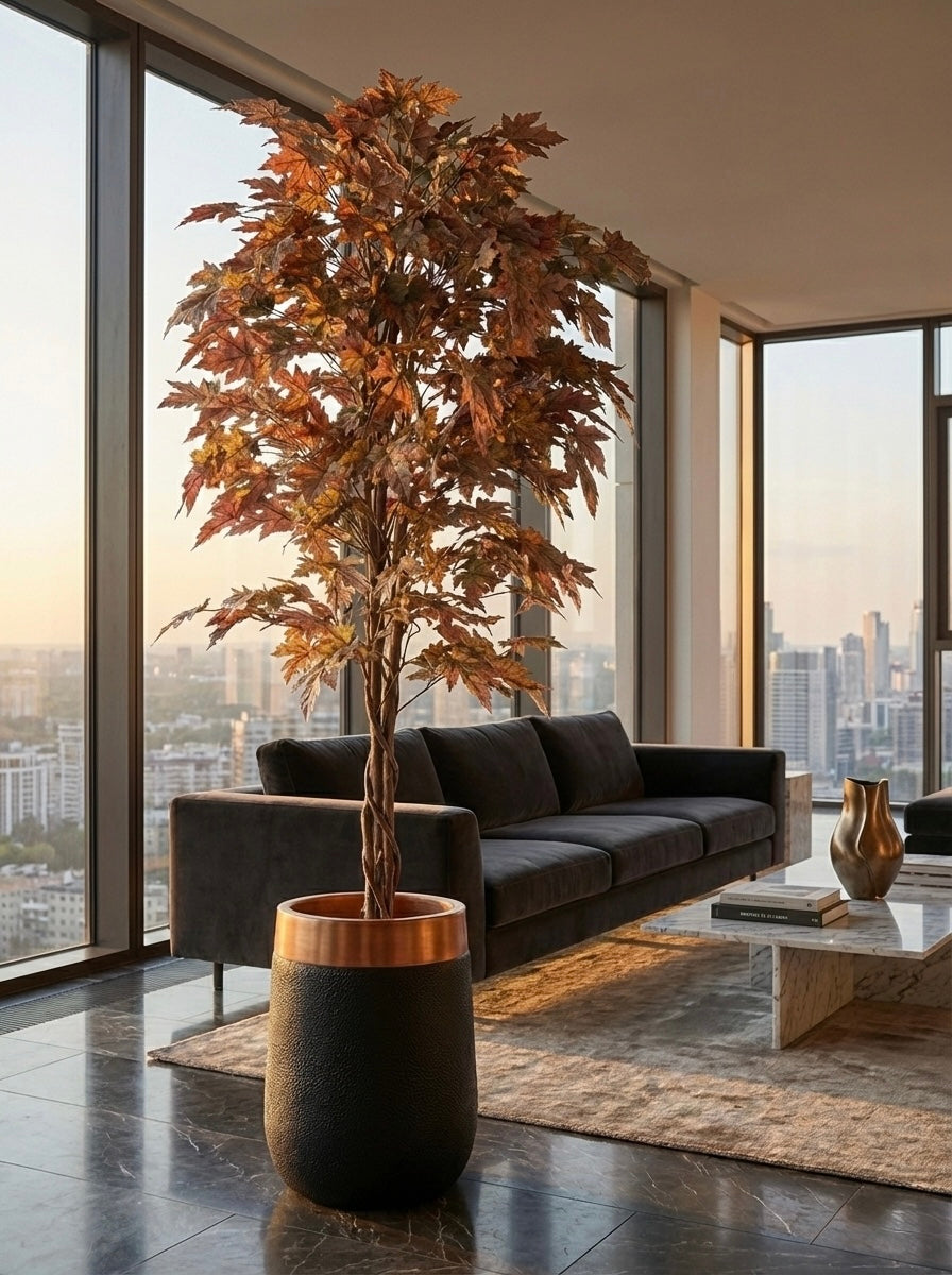 Artificial Coffee Canadian Maple Tree 6.5ft