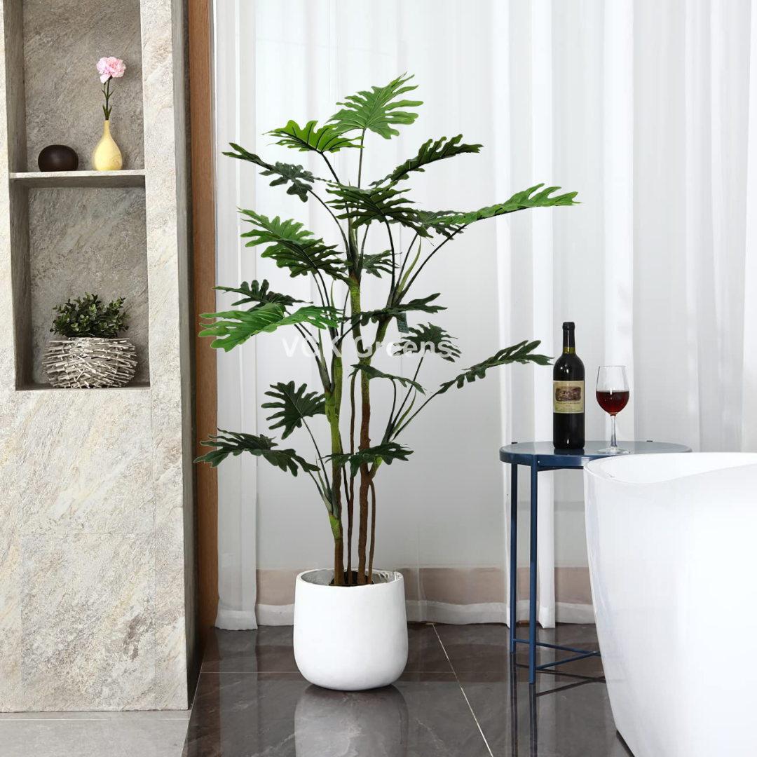 Artificial Cut Leaf Plant 6ft With Pot