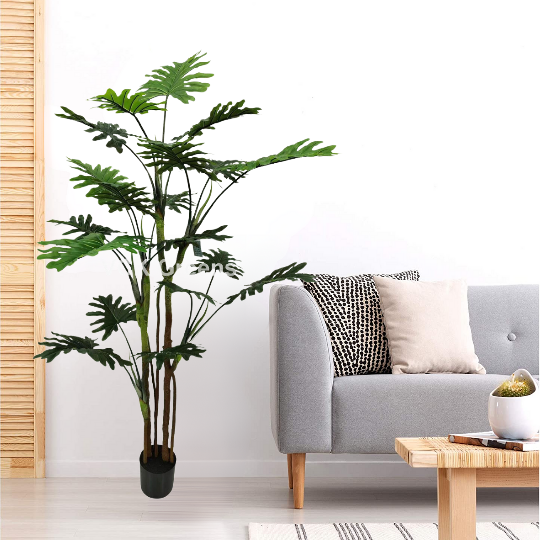 Artificial Cut Leaf Plant 6ft With Pot