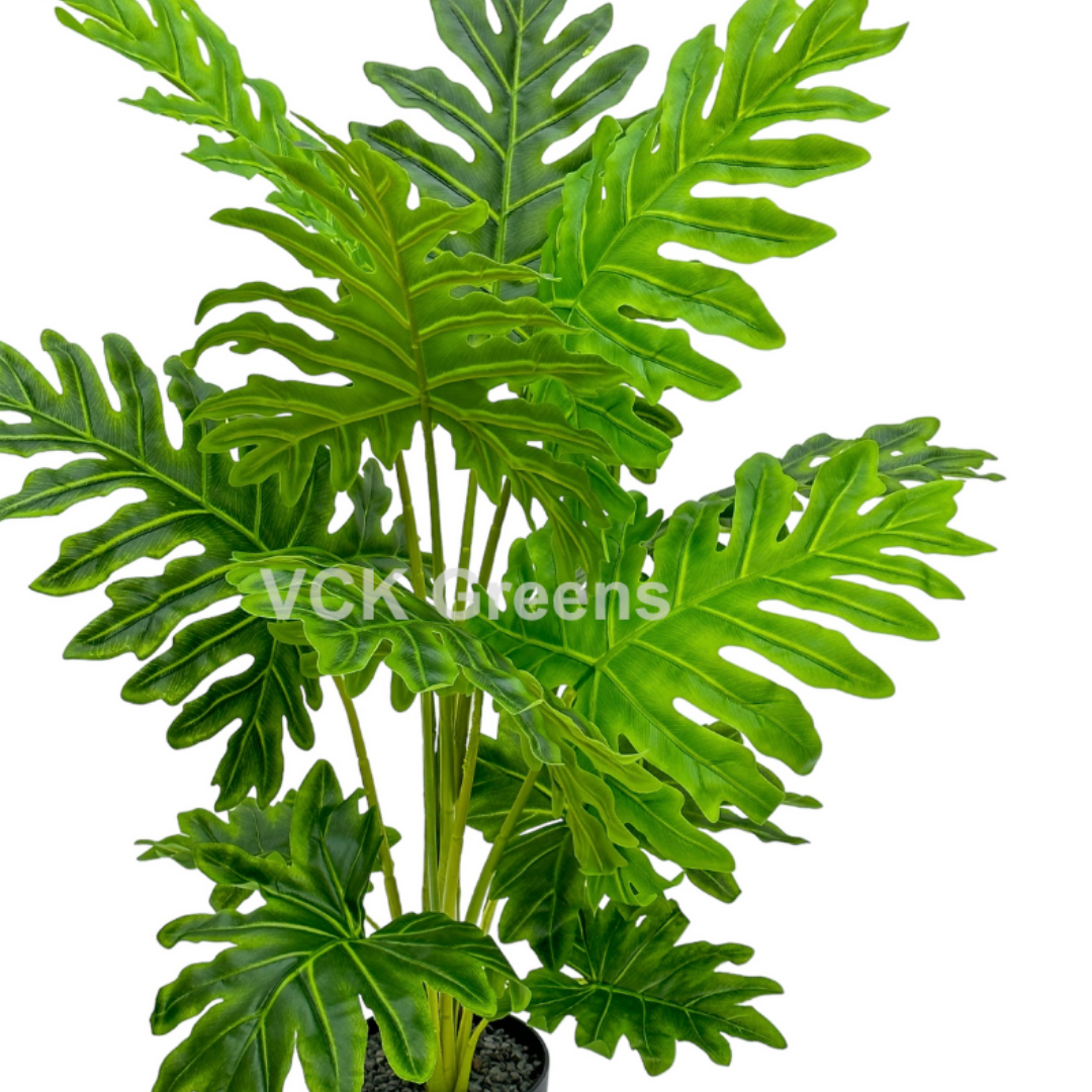Artificial Cut Leaf Plant 3.5ft With Pot