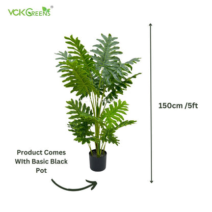 Artificial Cut Leaf Plant 5ft With Pot