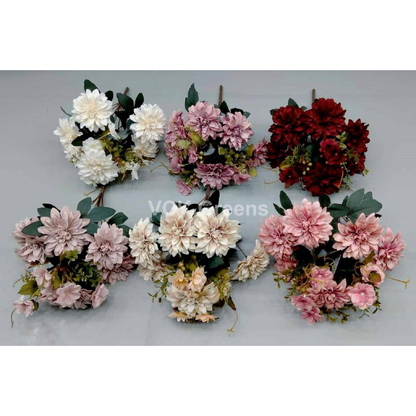 Artificial Dahlia Flower Bunches 60cm/2ft